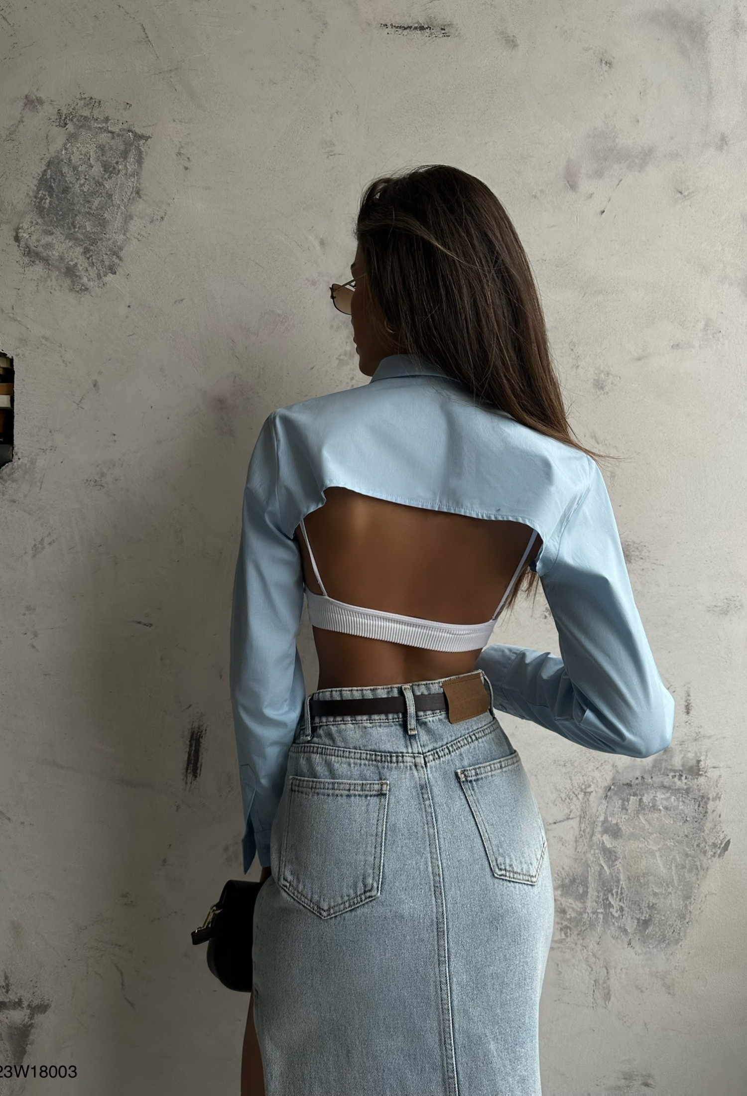 Oval Cut Crop Shirt - Brand: Black Fashion - Women & Kids, Baby Clothes Wholesale - TheBS Women