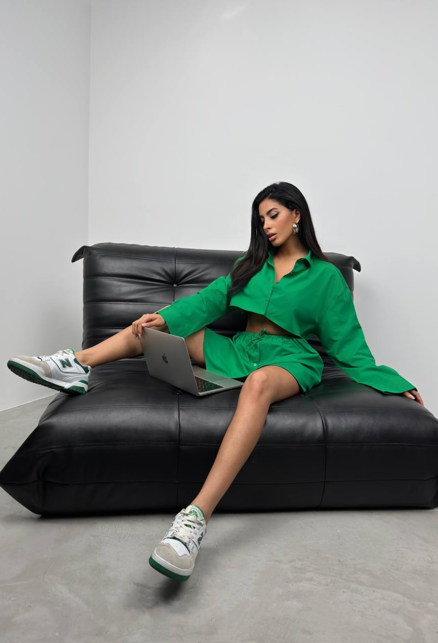 Buttoned Mini Skirt With Elastic Waist - Brand: Black Fashion - Women & Kids, Baby Clothes Wholesale - TheBS Women