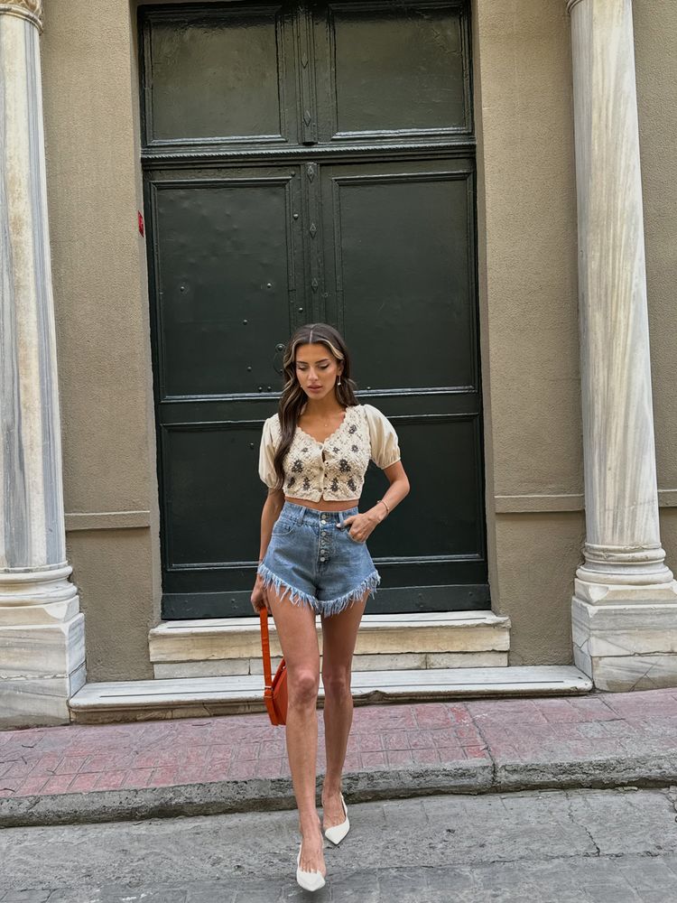 Embroidered Crochet Blouse – Brand: Topshow – Women & Kids, Baby Clothes Wholesale – TheBS Women