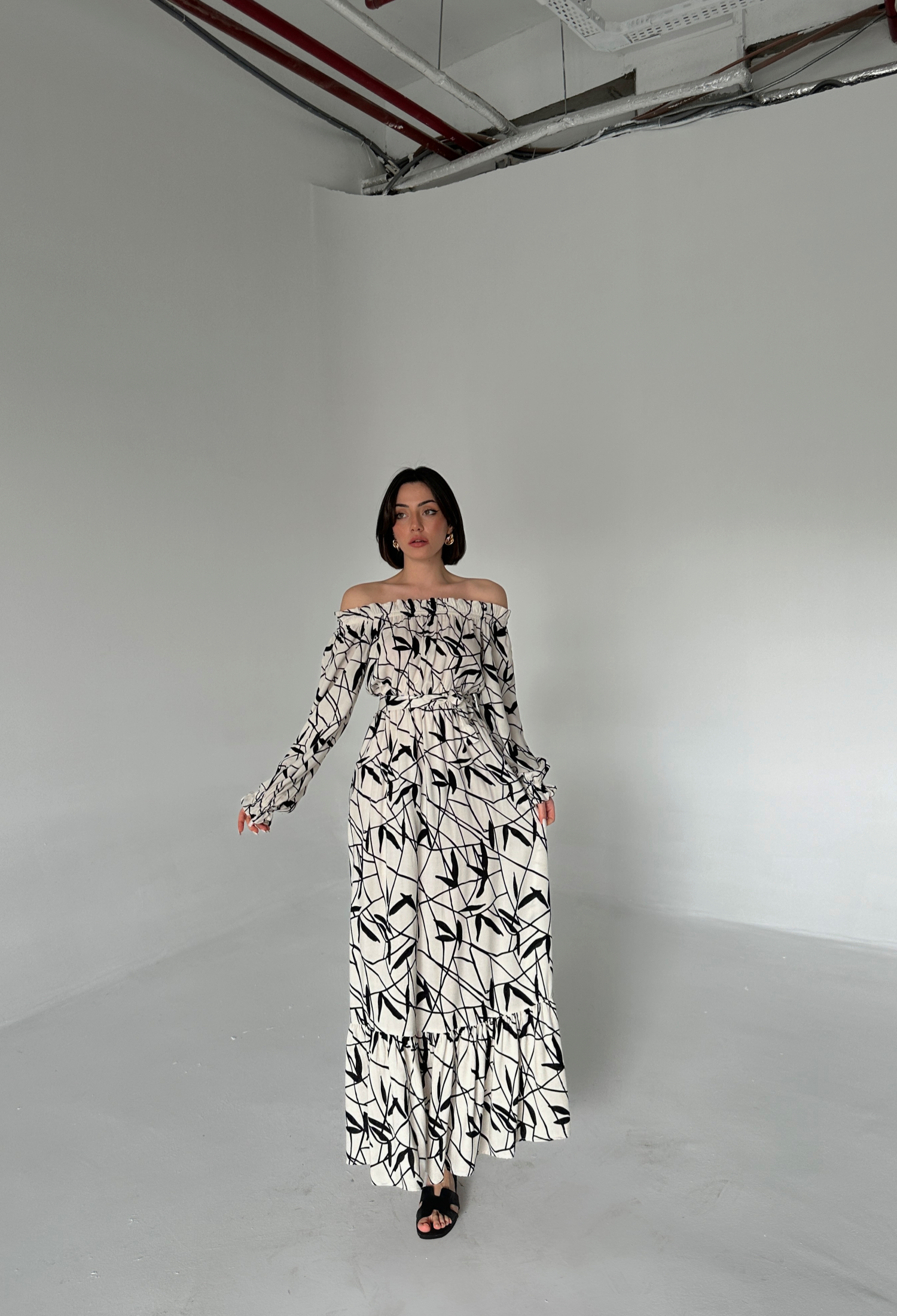 Branch Pattern Dress - Brand: My Fashion - Women & Kids, Baby Clothes Wholesale - TheBS Women