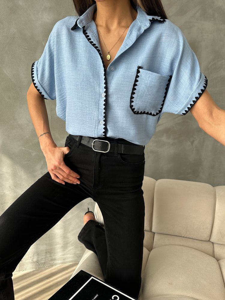 Shepherd Stitched Linen Shirt – Brand: Topshow – Women & Kids, Baby Clothes Wholesale – TheBS Women