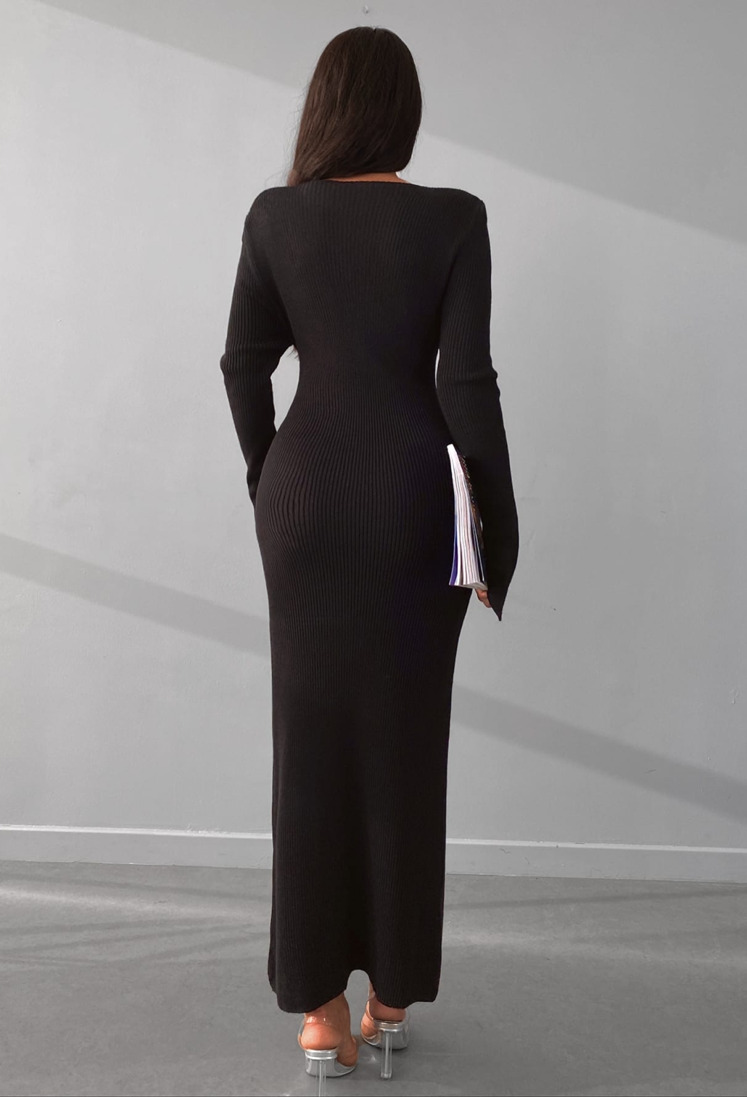 Slit Knitwear Dress - Brand: My Fashion - Women & Kids, Baby Clothes Wholesale - TheBS Women