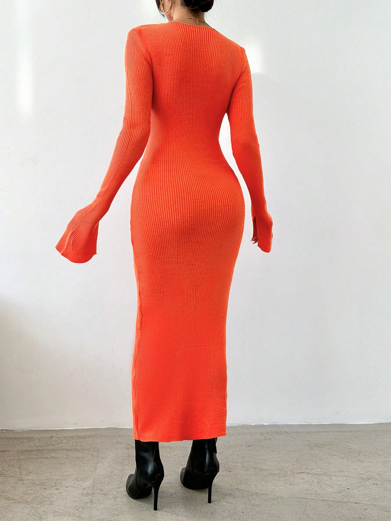 Slit Knitwear Dress – Brand: My Fashion – Women & Kids, Baby Clothes Wholesale – TheBS Women