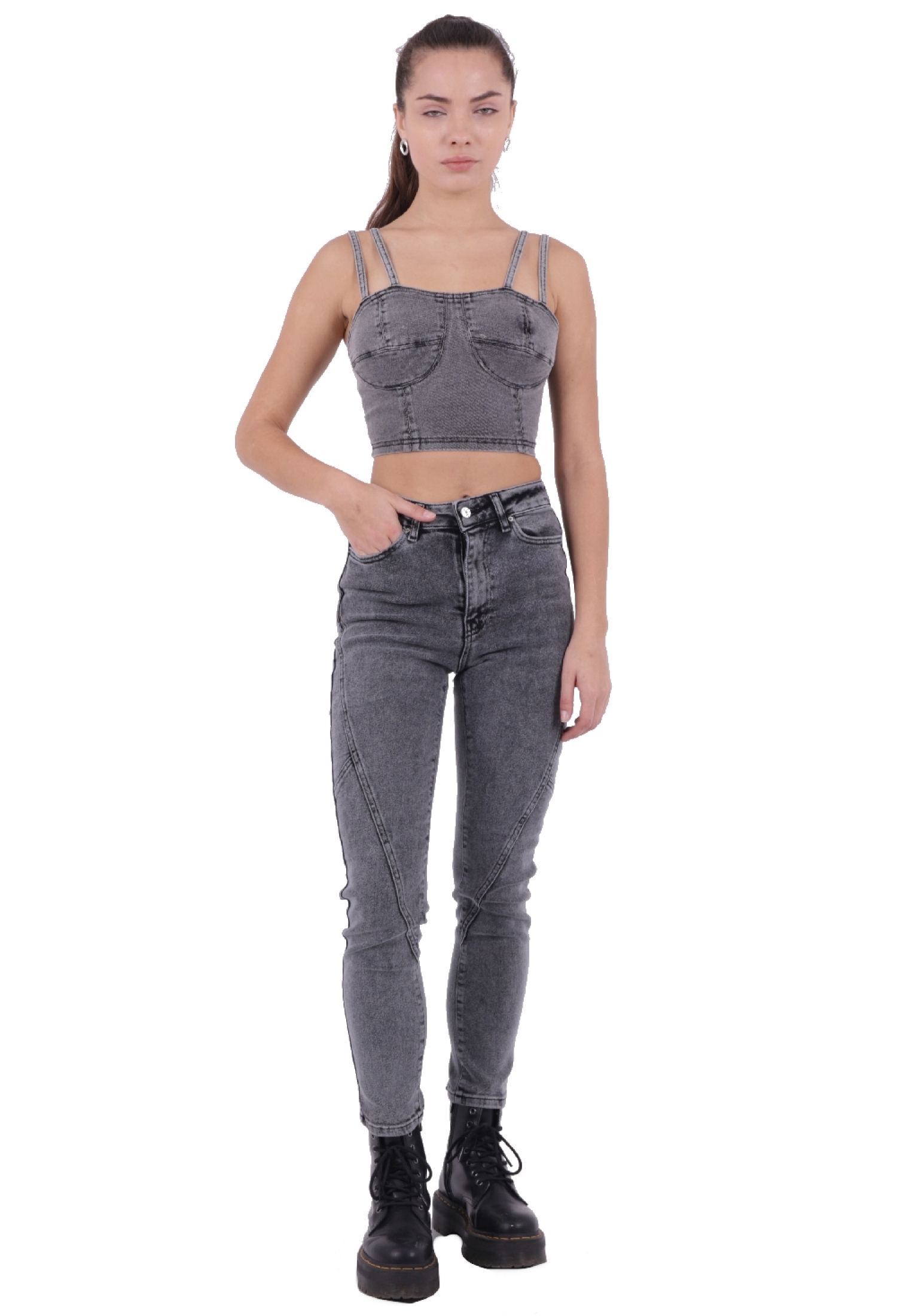Jeans - Gray - Brand: XLove - Women & Kids, Baby Clothes Wholesale - TheBS Women
