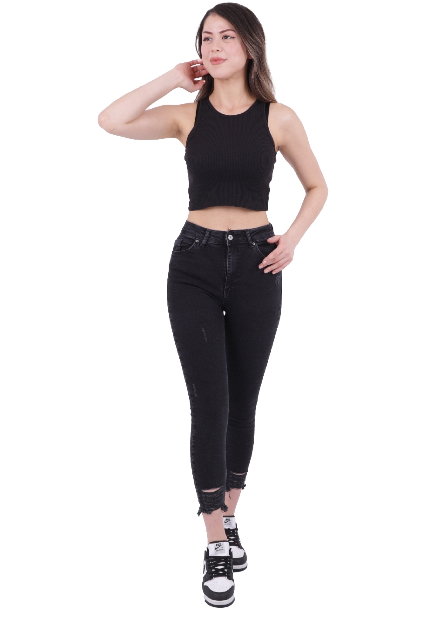 Jeans - Anthracite - Brand: XLove - Women & Kids, Baby Clothes Wholesale - TheBS Women