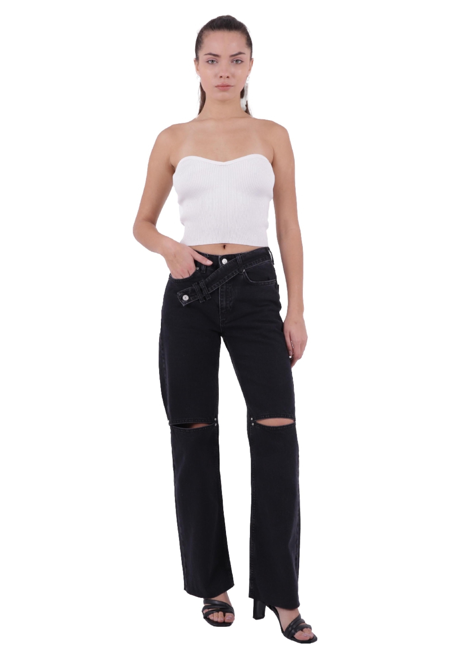 Jeans - Anthracite - Brand: XLove - Women & Kids, Baby Clothes Wholesale - TheBS Women