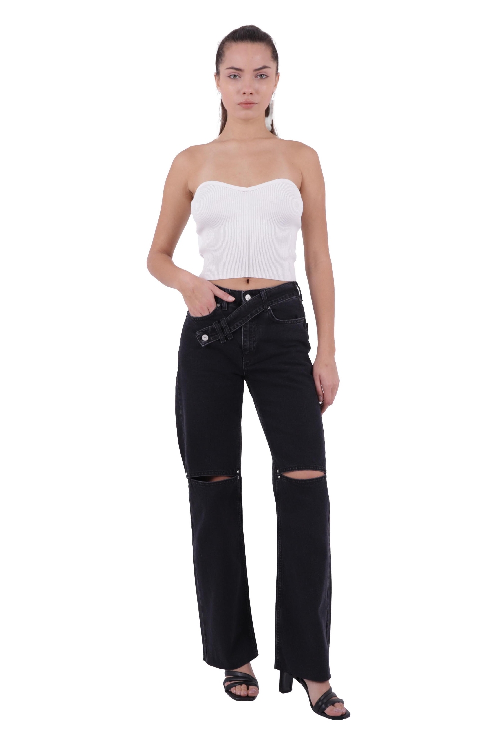 Jeans – Anthracite – Brand: XLove – Women & Kids, Baby Clothes Wholesale – TheBS Women