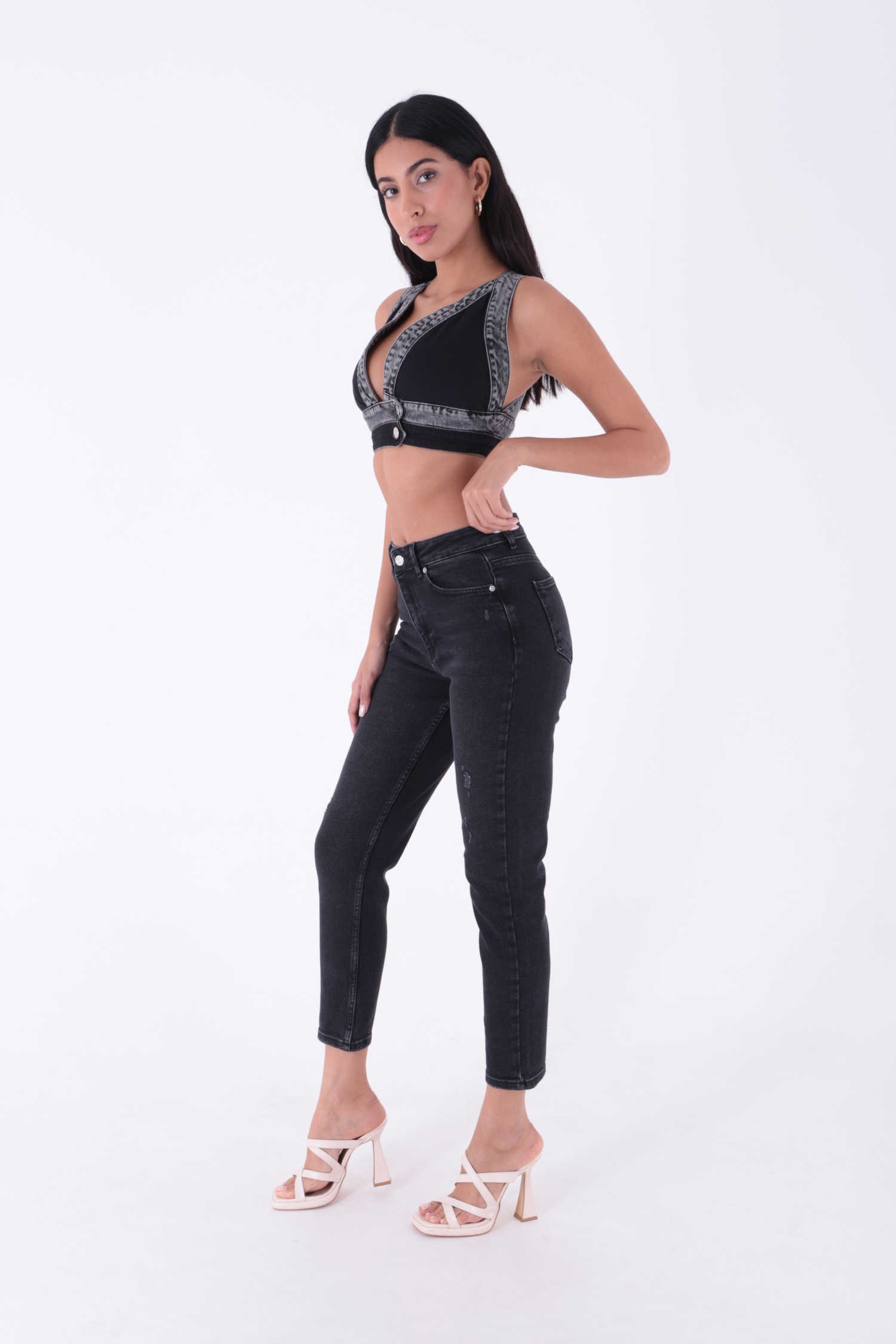 Jeans – Anthracite – Brand: XLove – Women & Kids, Baby Clothes Wholesale – TheBS Women