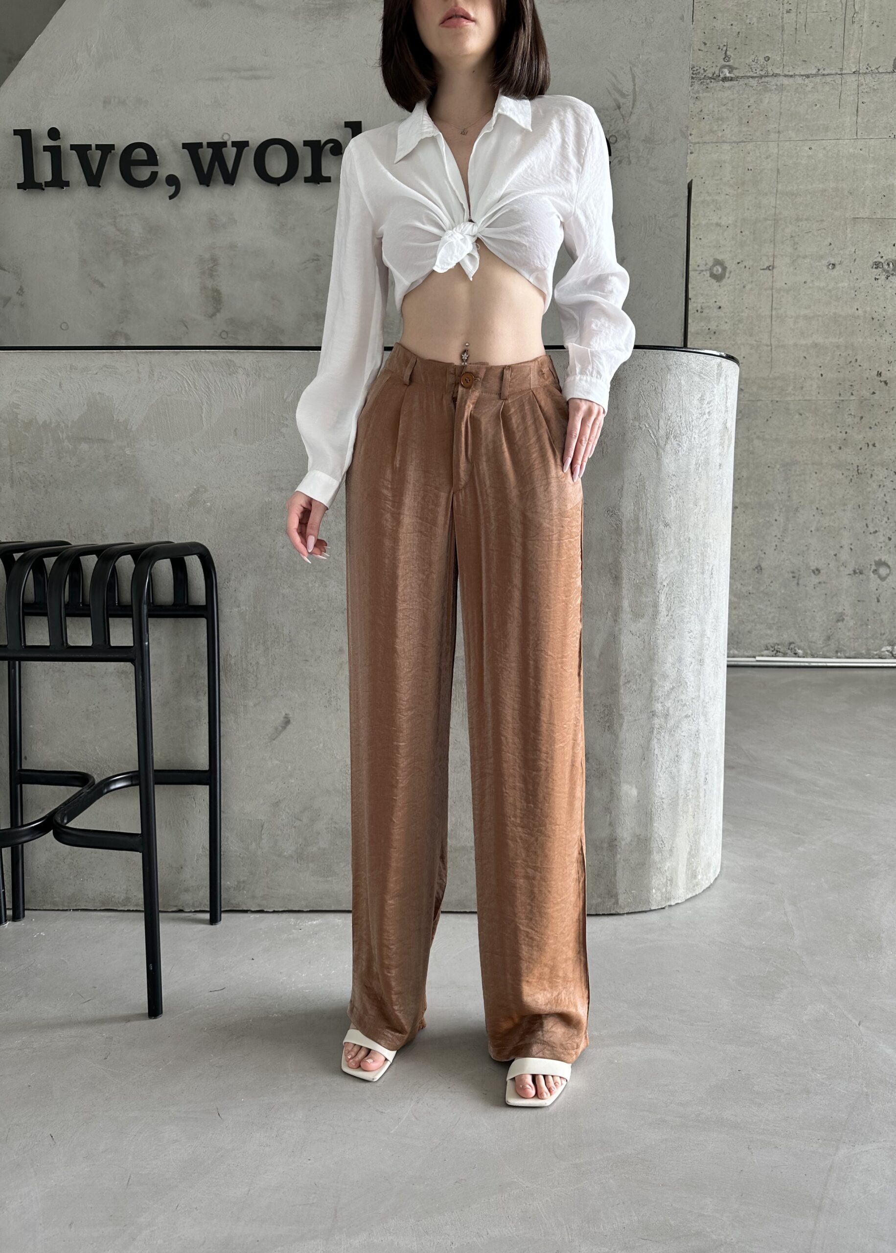 Lurex Woven Trousers – Brand: My Fashion – Women & Kids, Baby Clothes Wholesale – TheBS Women