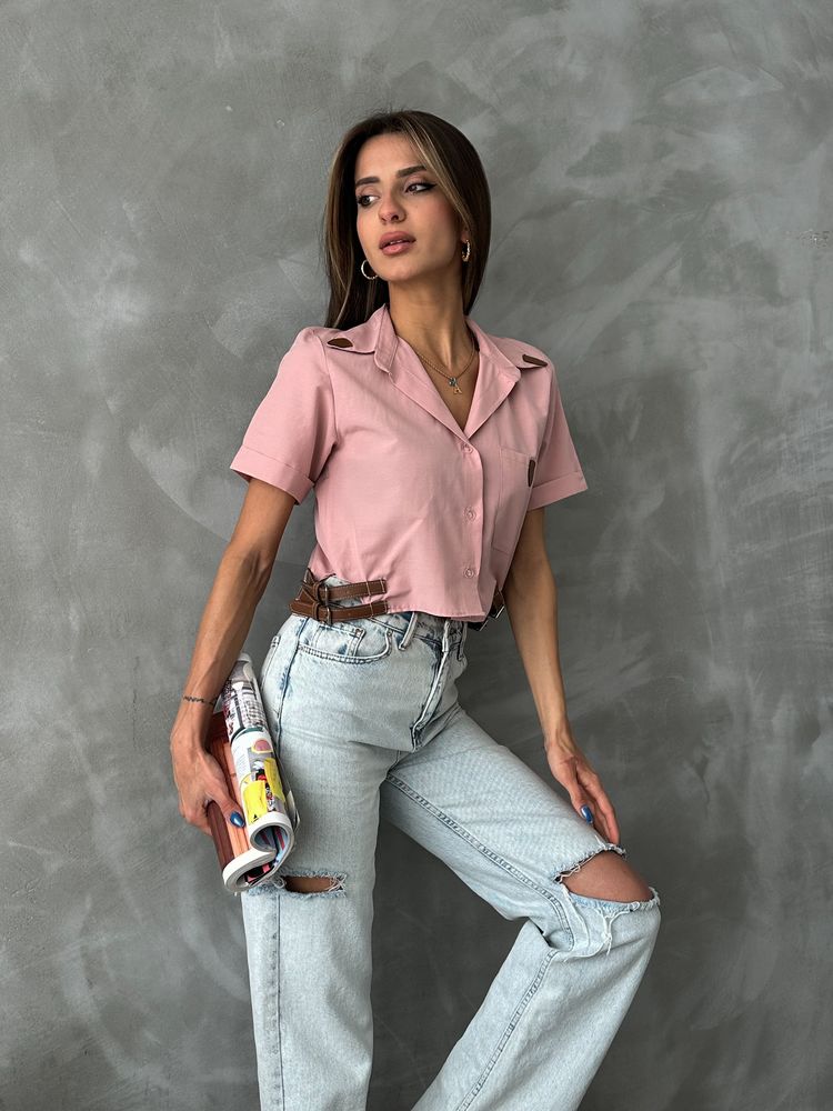 Powder Belt Detailed Shirt - Brand: Topshow - Women & Kids, Baby Clothes Wholesale - TheBS Women