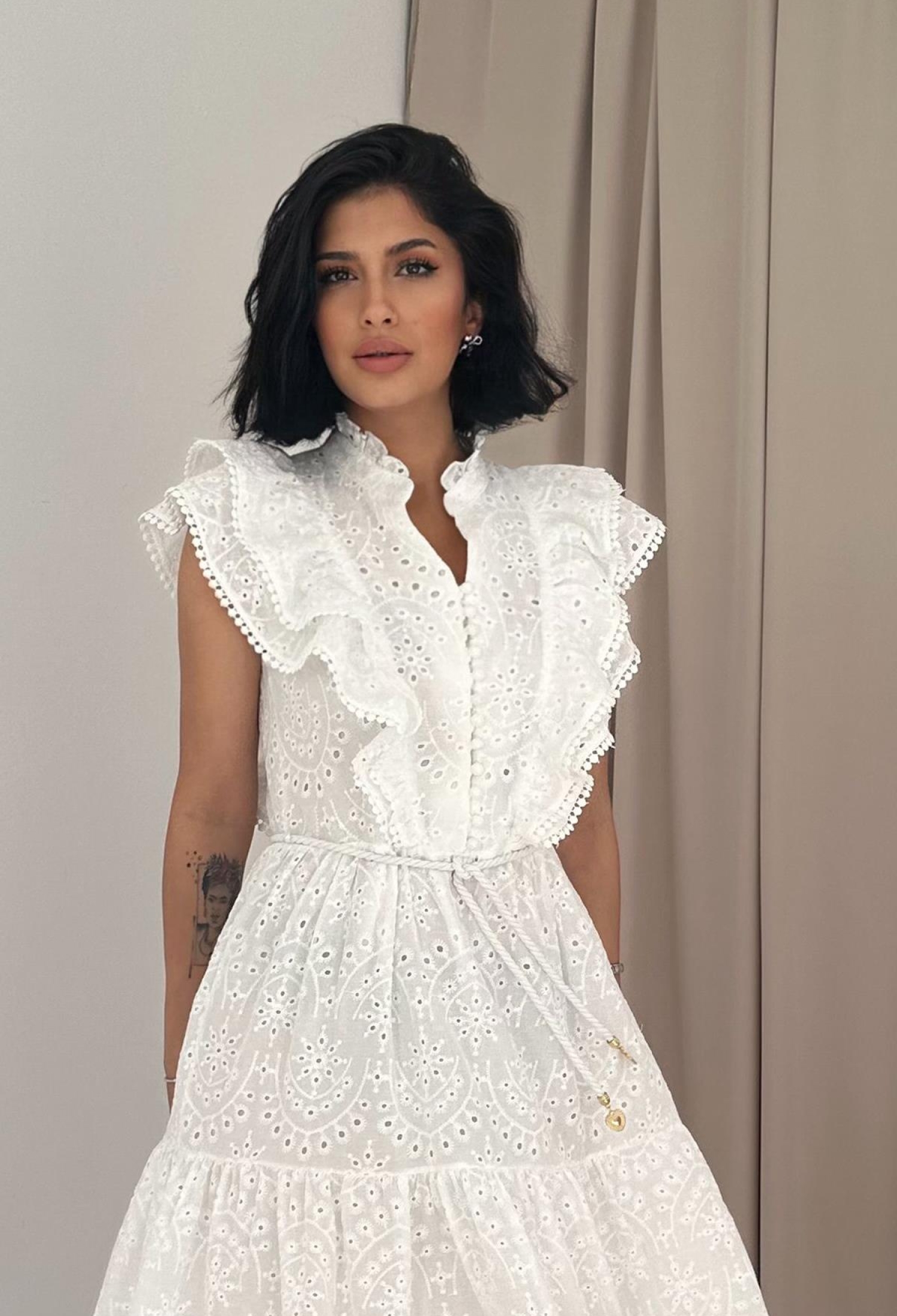 Frilly Button Dress - Brand: Elisa - Women & Kids, Baby Clothes Wholesale - TheBS Women