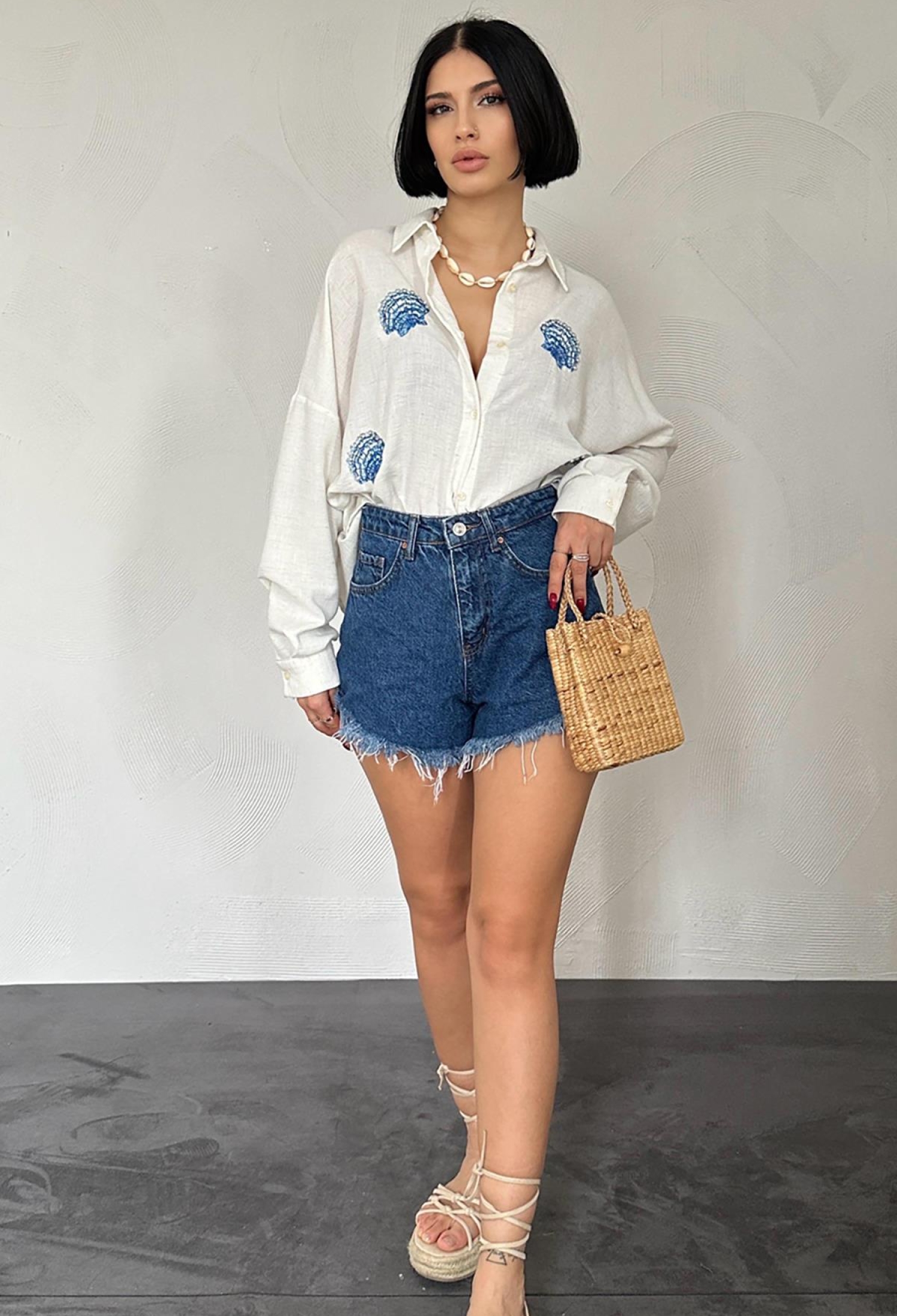 Shell Patterned Shirt - Brand: Elisa - Women & Kids, Baby Clothes Wholesale - TheBS Women