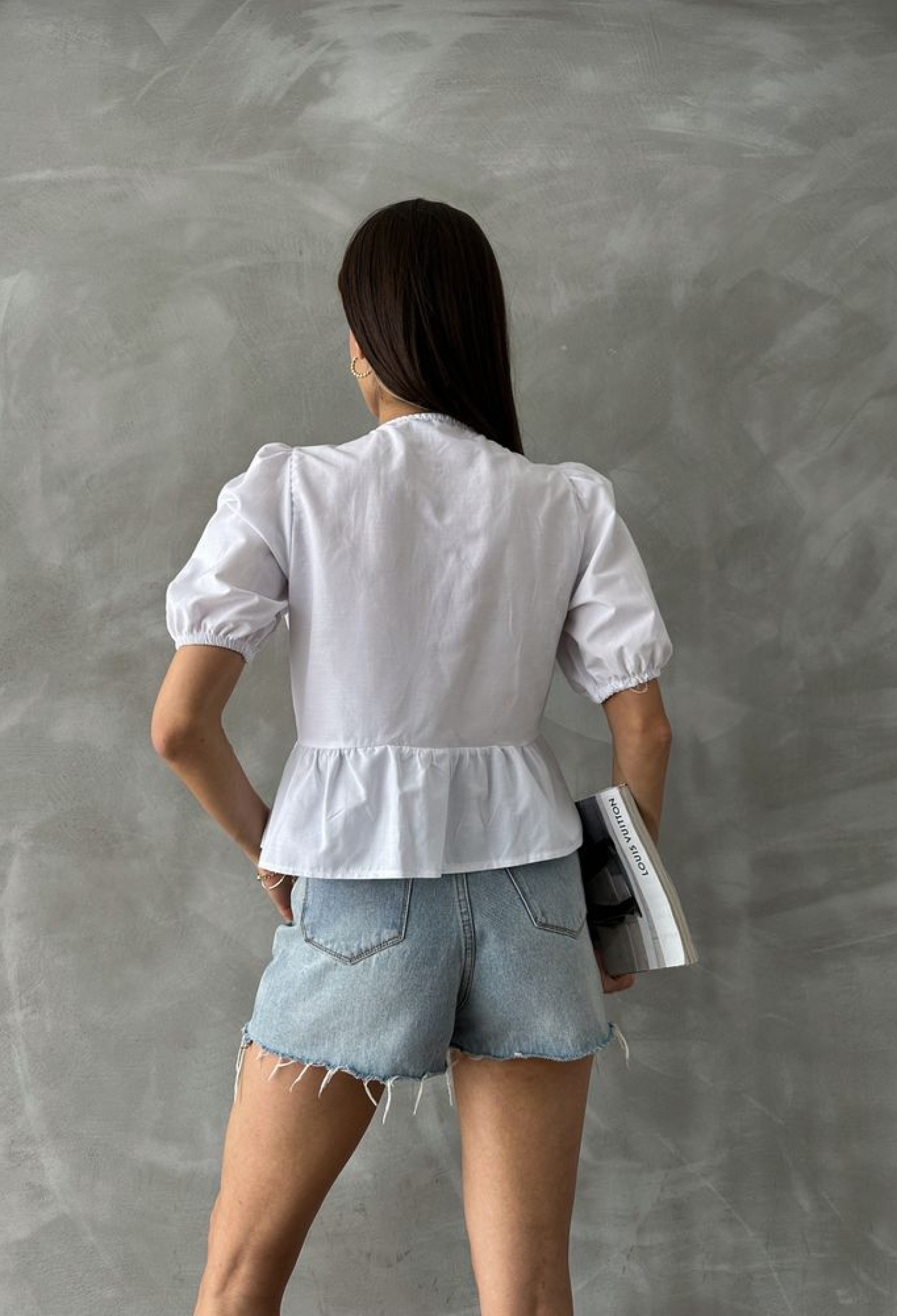 D 2699 Front Tied Poplin Blouse - Brand: Topshow - Women & Kids, Baby Clothes Wholesale - TheBS Women