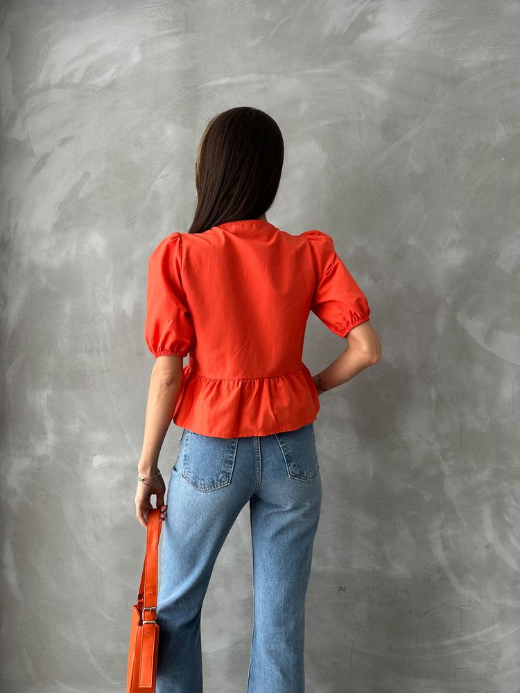 Oranj D 2699 Front Tied Poplin Blouse – Brand: Topshow – Women & Kids, Baby Clothes Wholesale – TheBS Women