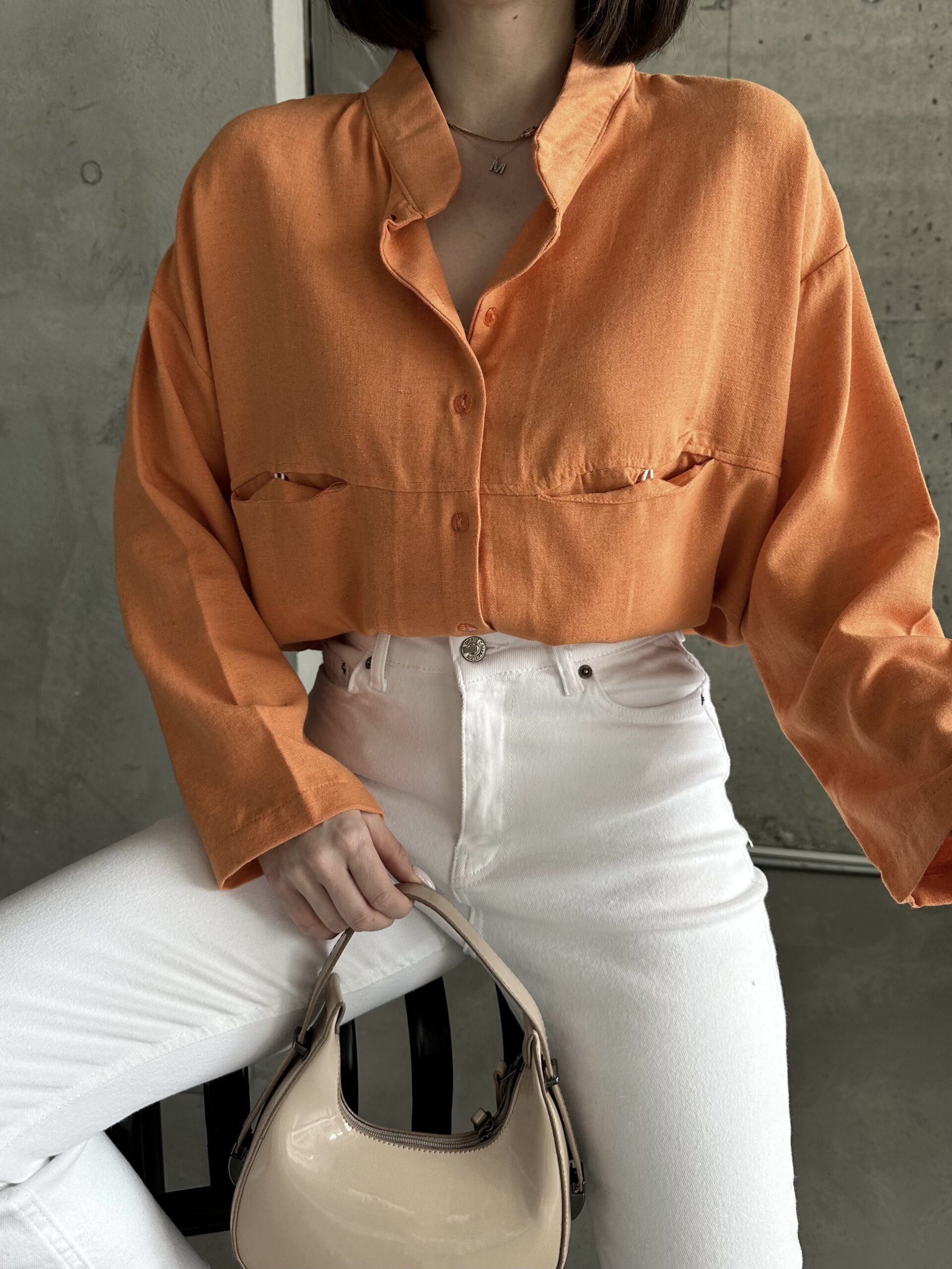 Oversize Linen Shirt – Brand: My Fashion – Women & Kids, Baby Clothes Wholesale – TheBS Women