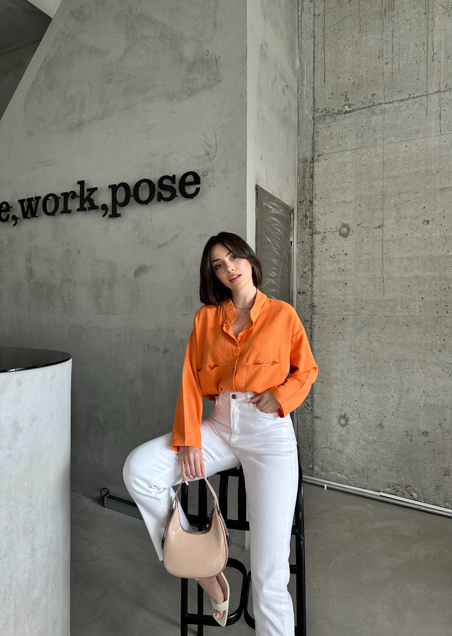 Oversize Linen Shirt – Brand: My Fashion – Women & Kids, Baby Clothes Wholesale – TheBS Women