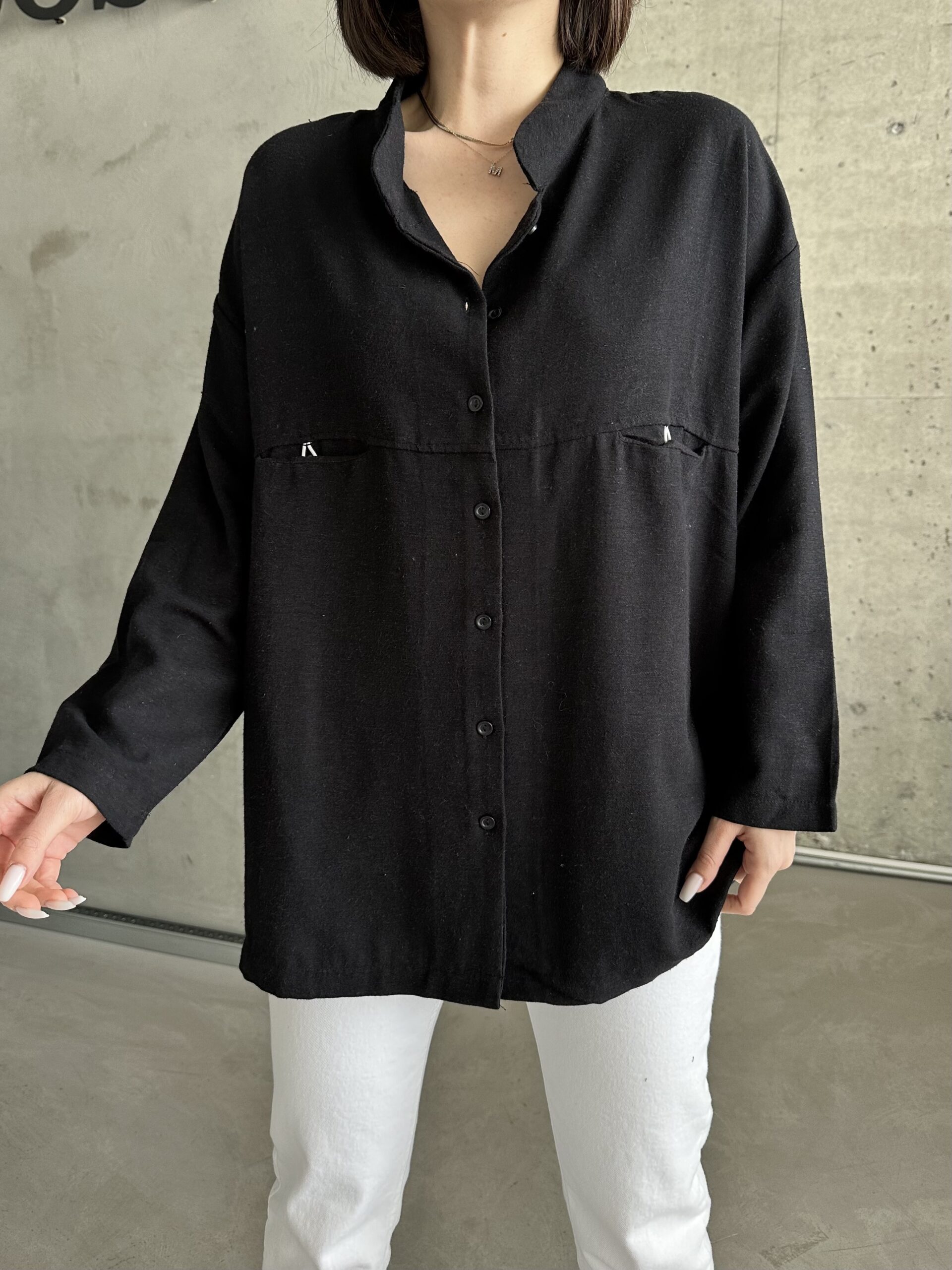 Oversize Linen Shirt - Brand: My Fashion - Women & Kids, Baby Clothes Wholesale - TheBS Women
