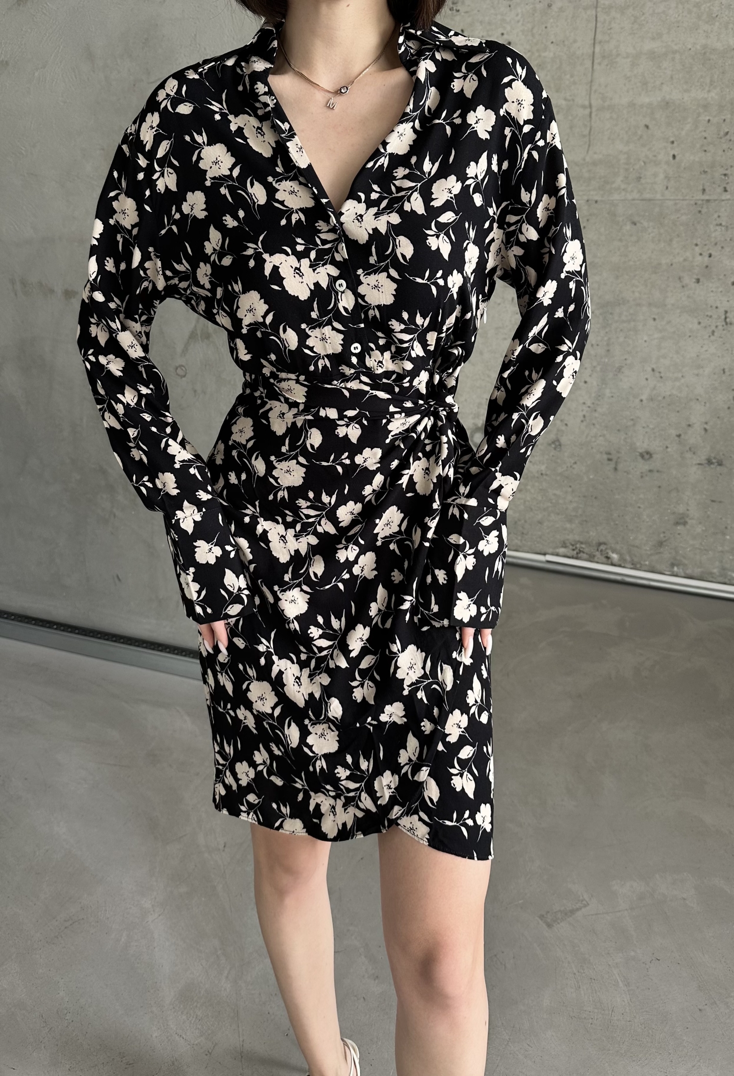 Tulip Collar Shirt Pattern Dress - Brand: My Fashion - Women & Kids, Baby Clothes Wholesale - TheBS Women