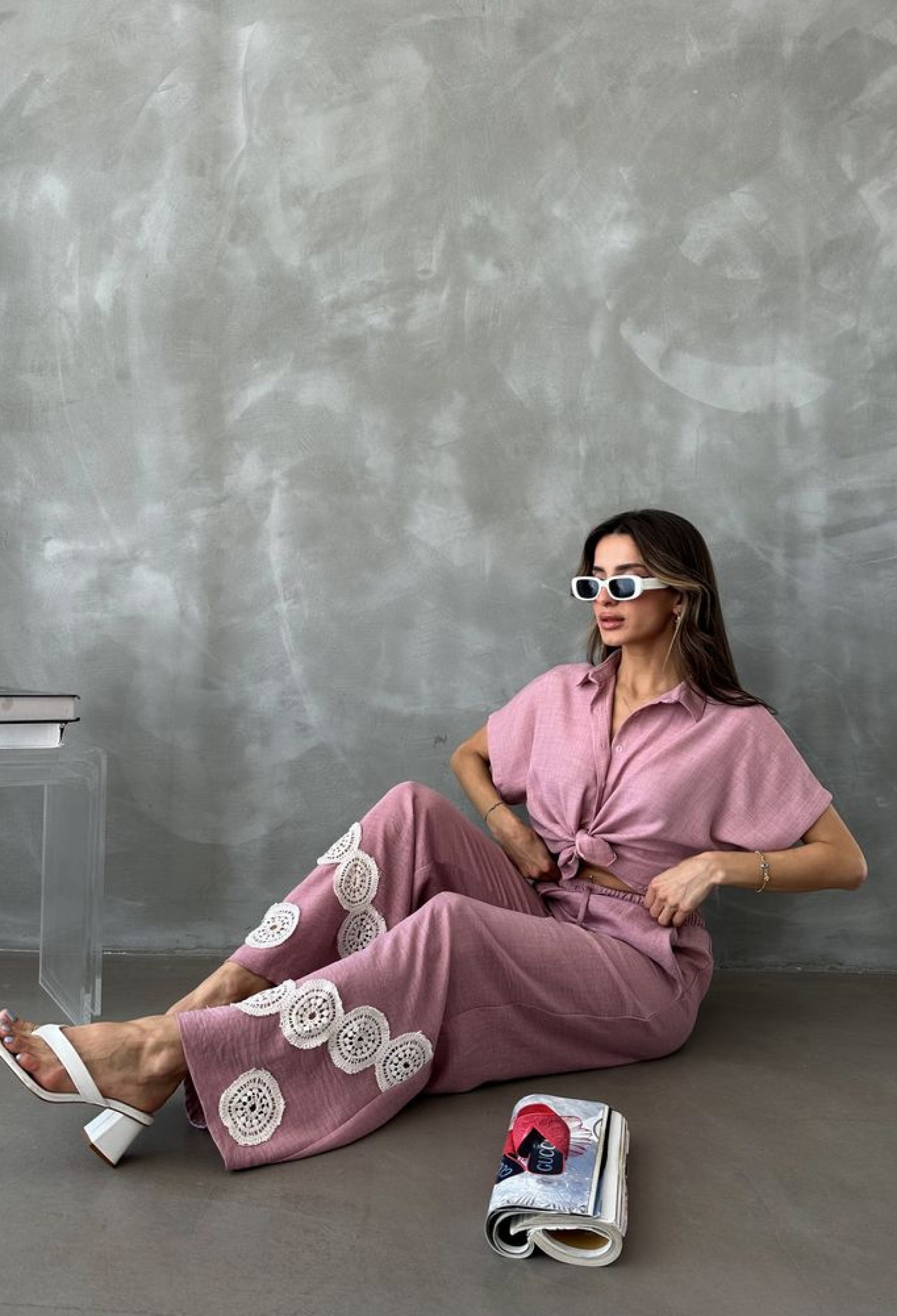 Powder Laced Trousers - Brand: Topshow - Women & Kids, Baby Clothes Wholesale - TheBS Women