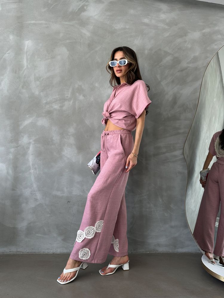 Powder Laced Trousers – Brand: Topshow – Women & Kids, Baby Clothes Wholesale – TheBS Women