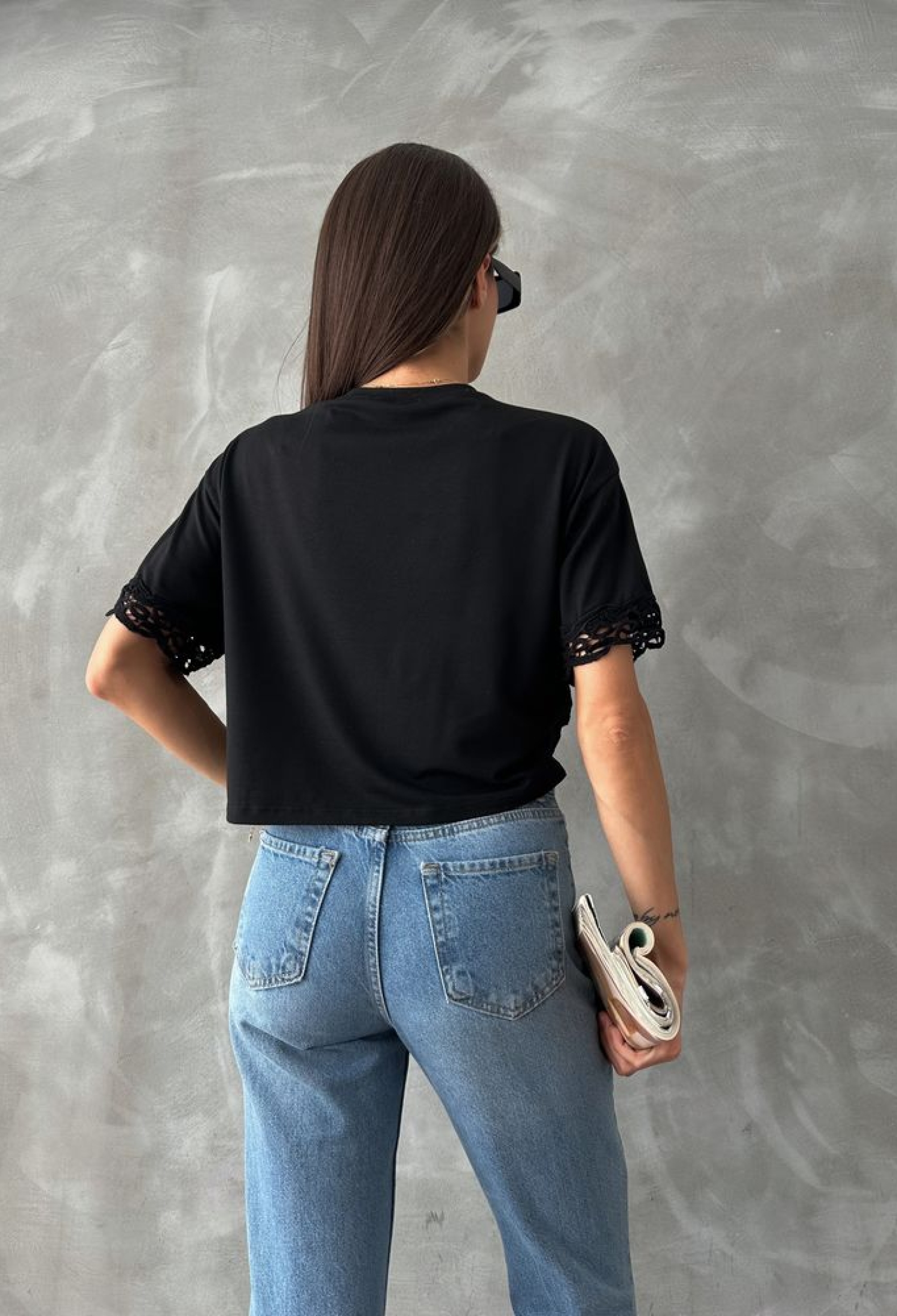 Lace Detailed T-Shirt - Brand: Topshow - Women & Kids, Baby Clothes Wholesale - TheBS Women