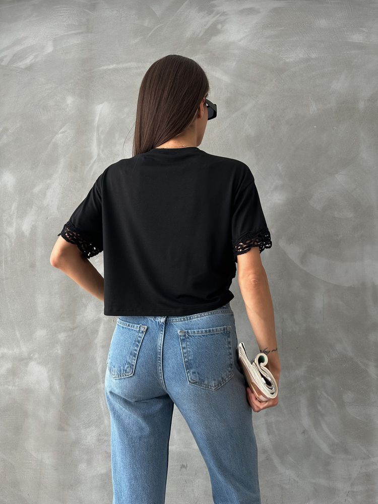 Lace Detailed T-Shirt - Brand: Topshow - Women & Kids, Baby Clothes Wholesale - TheBS Women