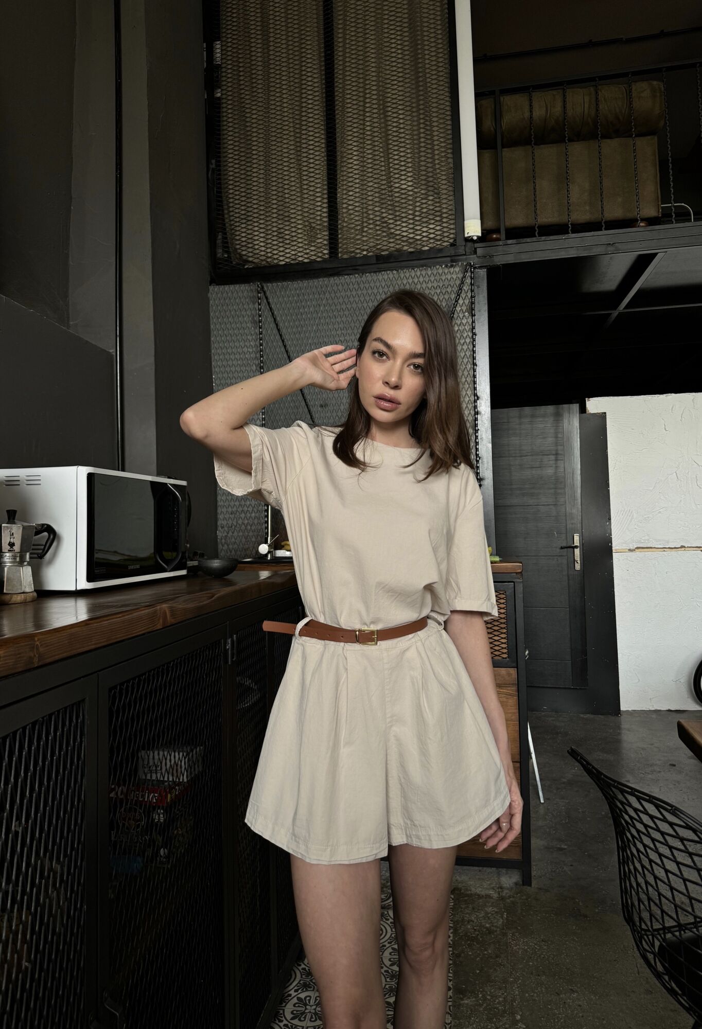 Belt Detailed Mini Jumpsuit - Brand: Cream Rouge - Women & Kids, Baby Clothes Wholesale - TheBS Women