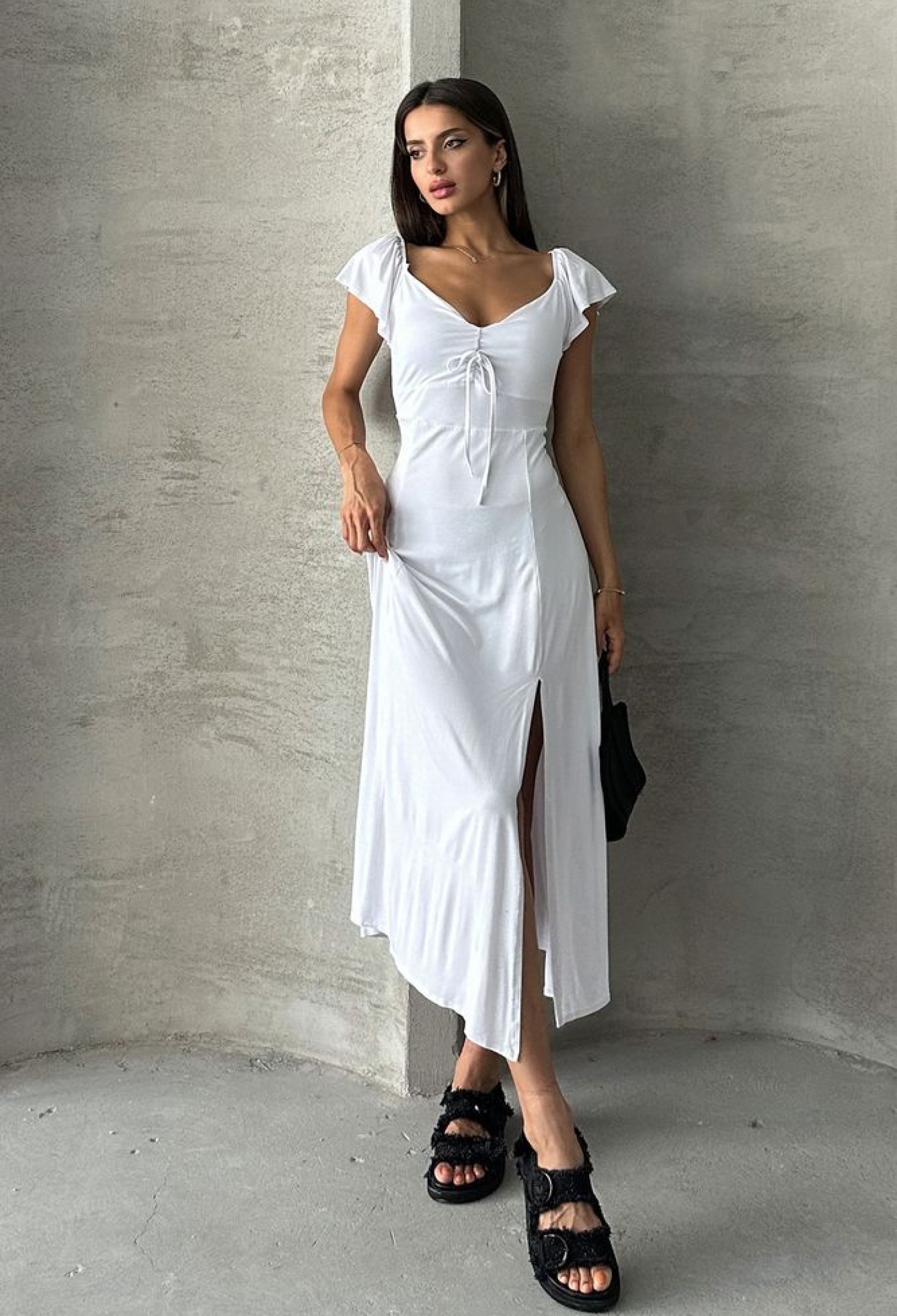 D 2715 Plain Viscose Dress - Brand: Topshow - Women & Kids, Baby Clothes Wholesale - TheBS Women