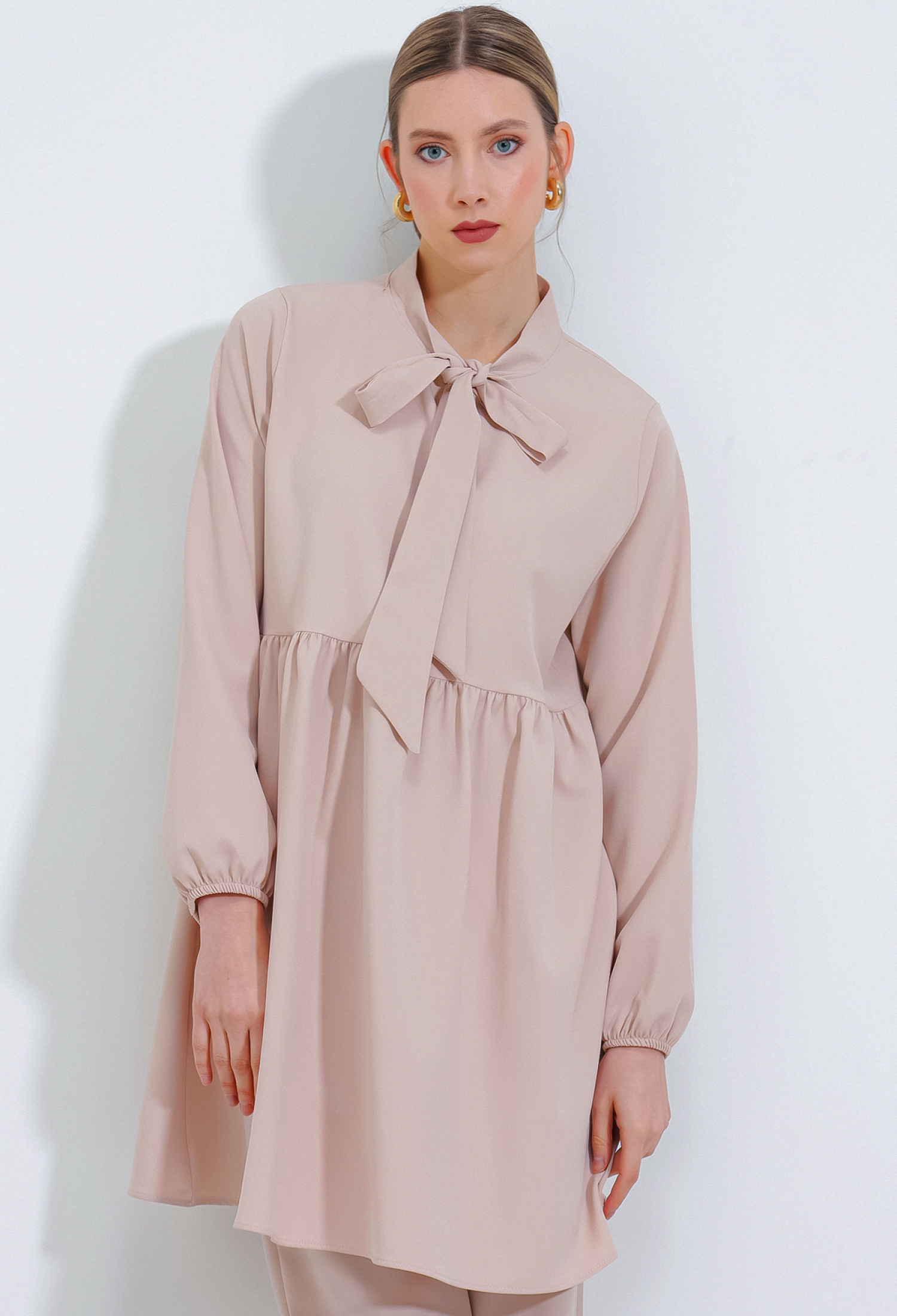 Cream Knitted Trousers Tunic Bottom Top Set 6654 - Brand: Bigdart - Women & Kids, Baby Clothes Wholesale - TheBS Women