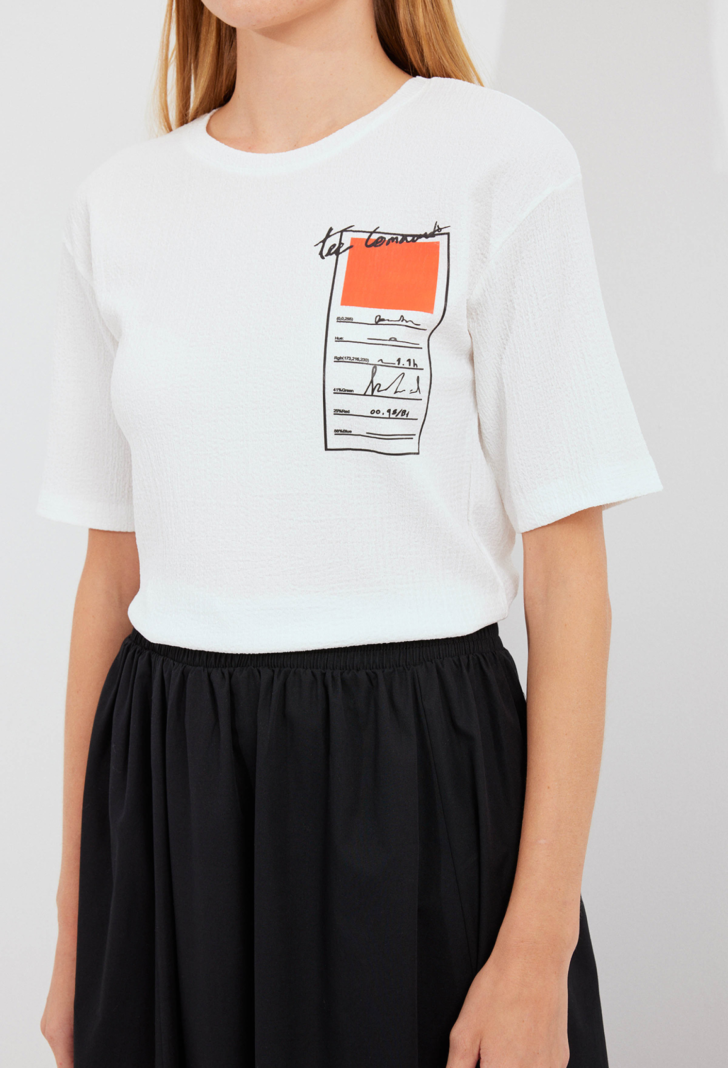 Printed Knitted Basic T-Shirt - Brand: Bigdart - Women & Kids, Baby Clothes Wholesale - TheBS Women