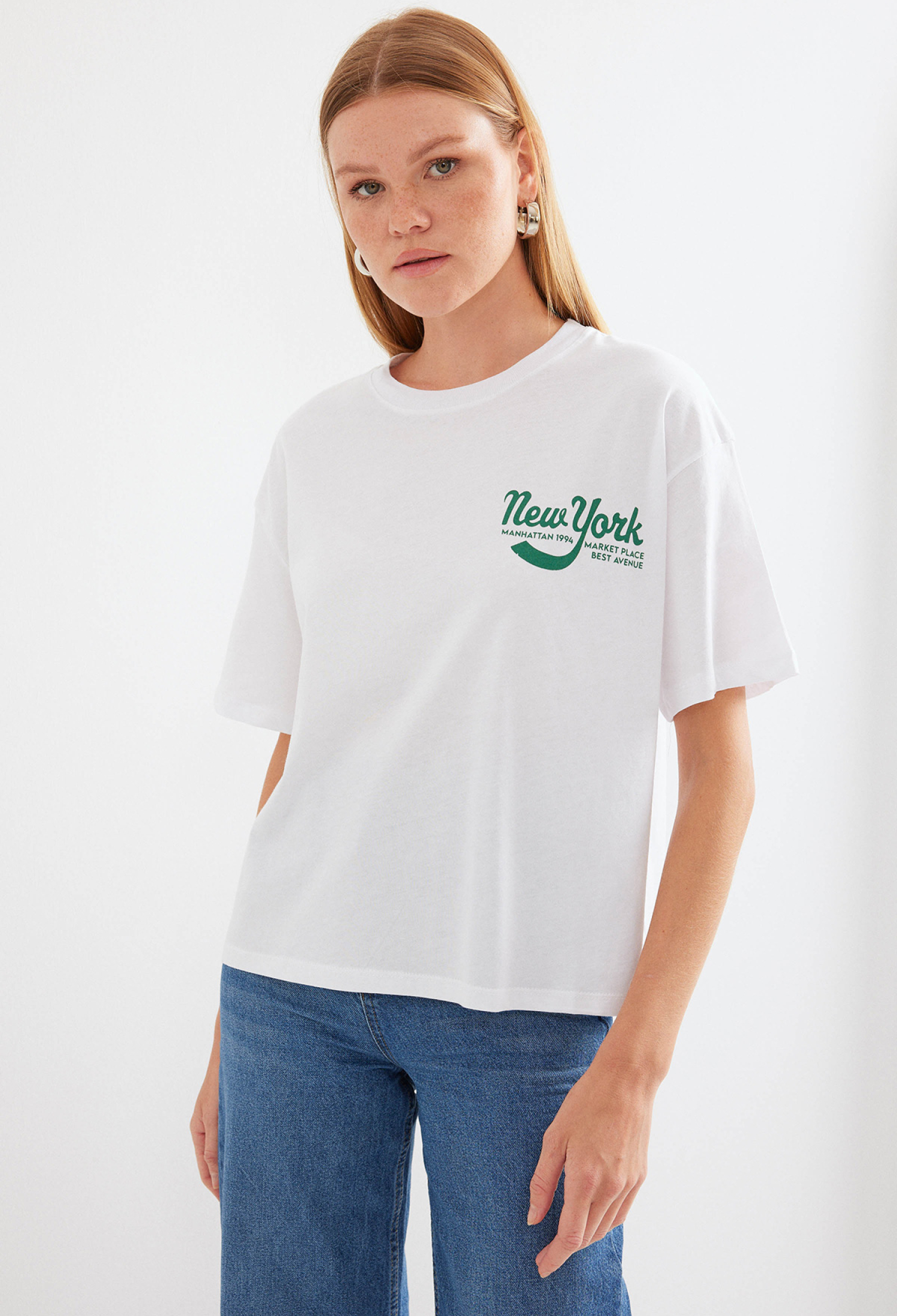 Printed Basic T-Shirt - Brand: Bigdart - Women & Kids, Baby Clothes Wholesale - TheBS Women