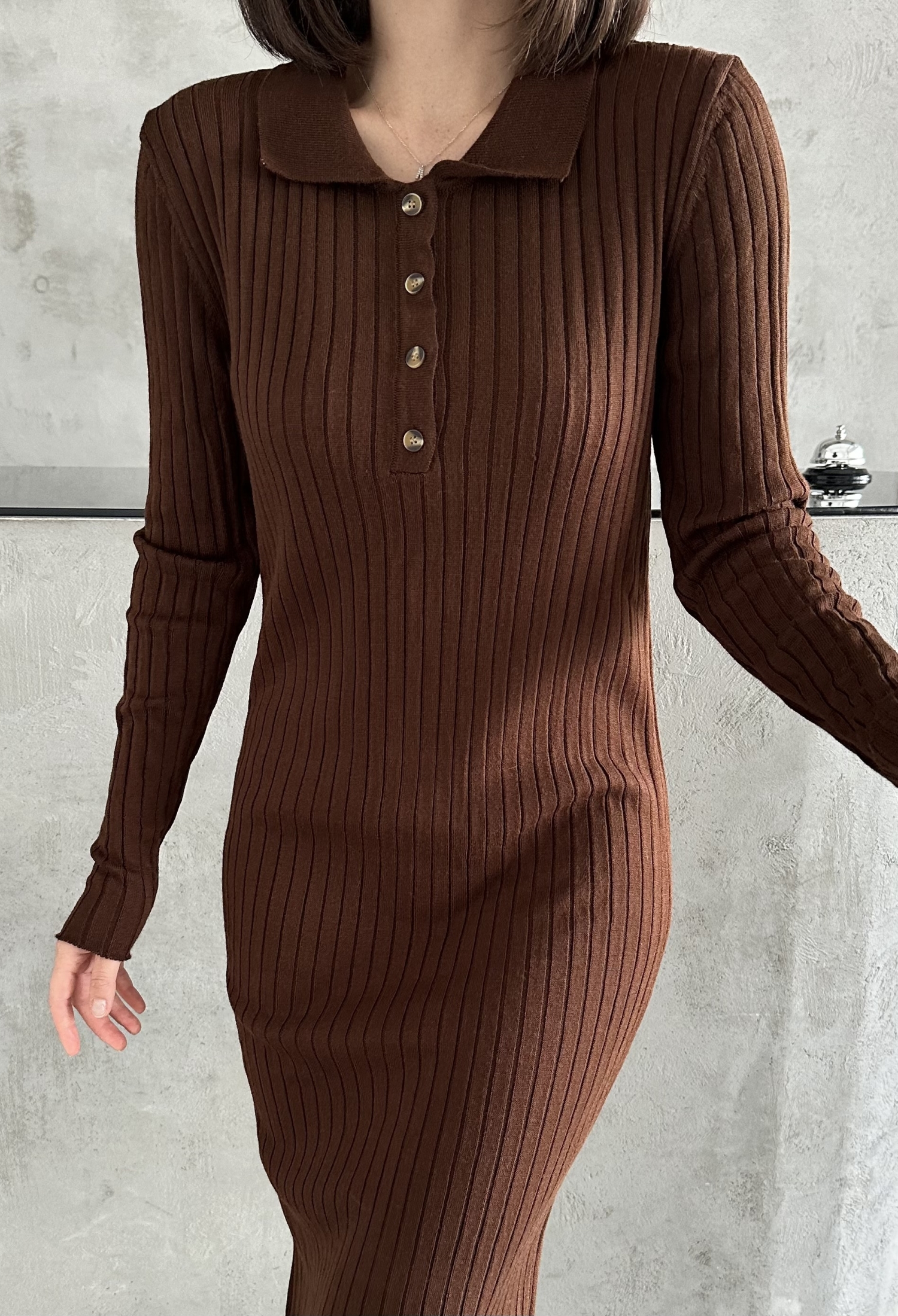 Polo Collar Buttoned Dress - Brand: My Fashion - Women & Kids, Baby Clothes Wholesale - TheBS Women