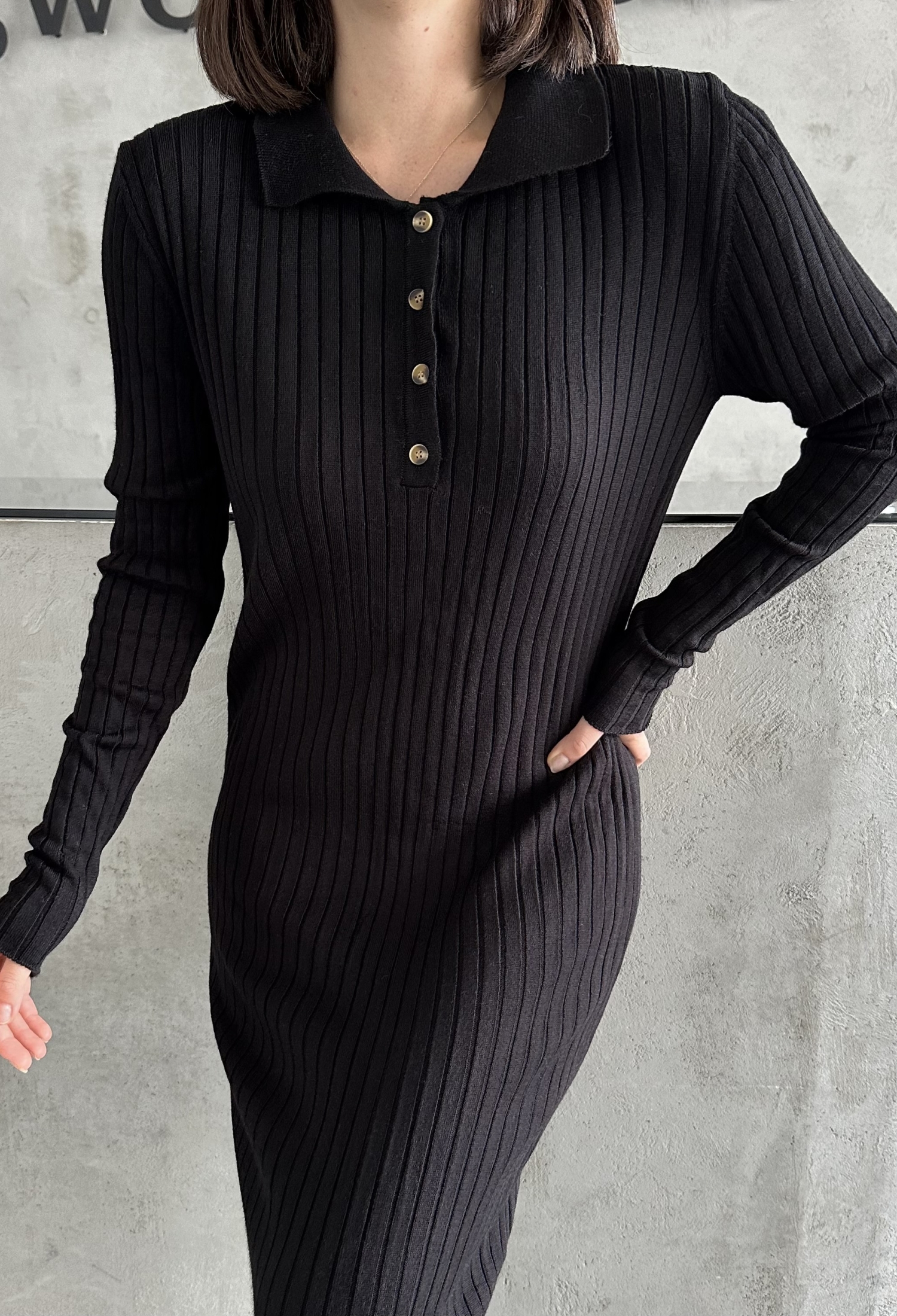 Polo Collar Buttoned Dress - Brand: My Fashion - Women & Kids, Baby Clothes Wholesale - TheBS Women