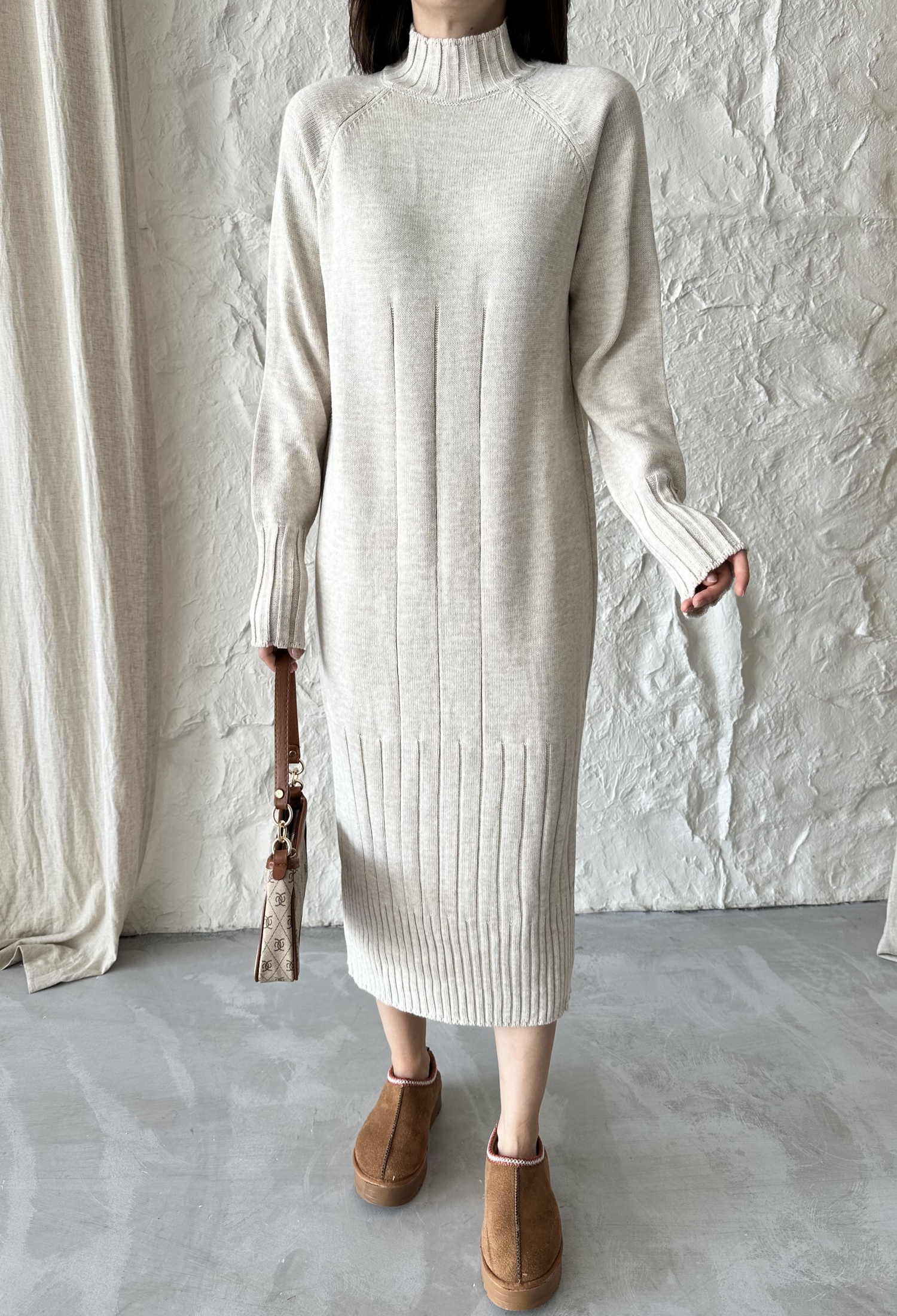 Mixed Ribbed Dress - Brand: My Fashion - Women & Kids, Baby Clothes Wholesale - TheBS Women