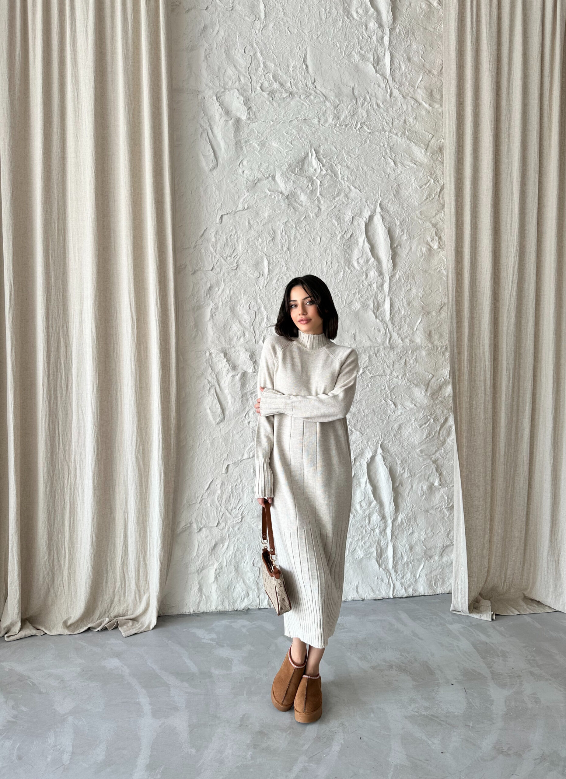 Mixed Ribbed Dress – Brand: My Fashion – Women & Kids, Baby Clothes Wholesale – TheBS Women