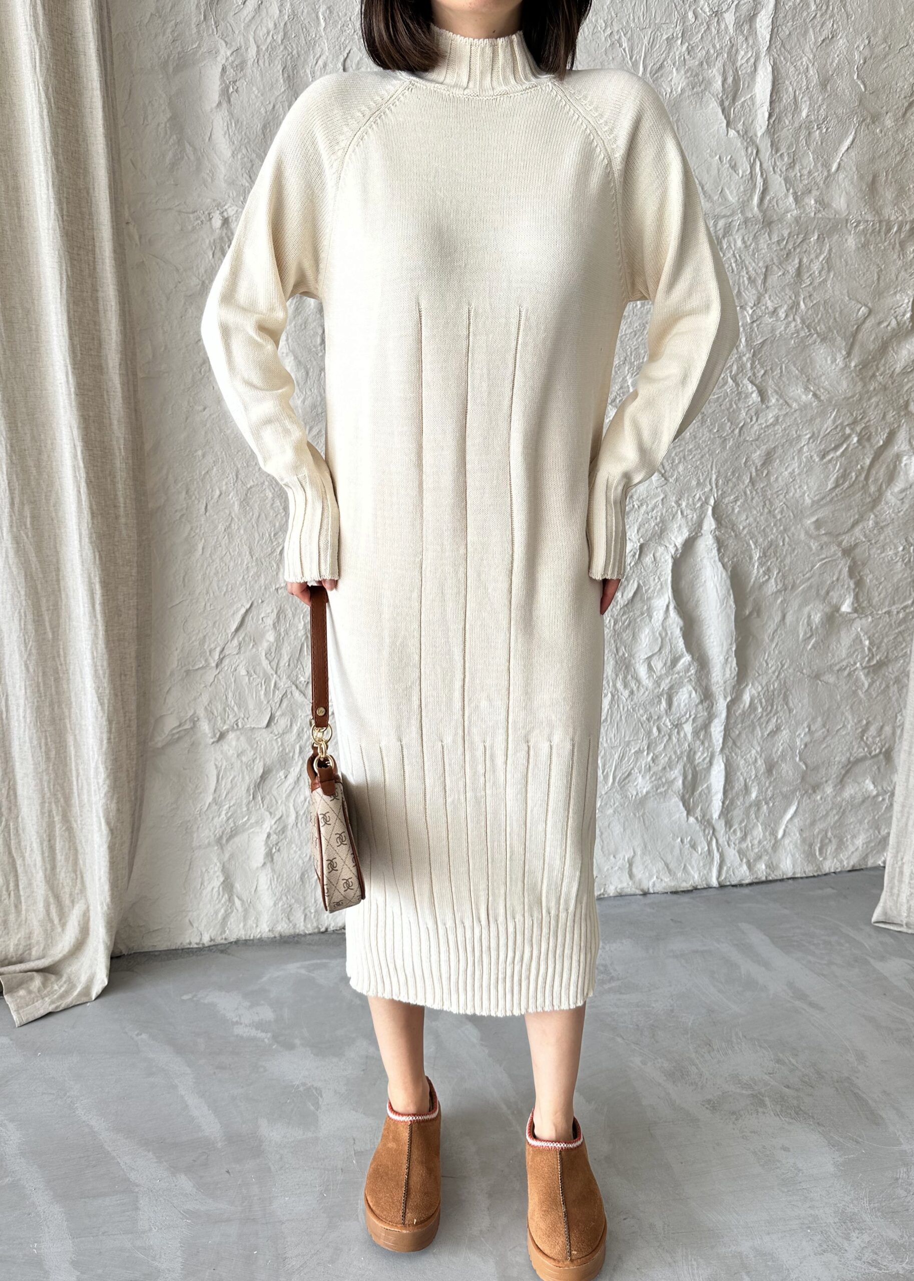 Mixed Ribbed Dress - Brand: My Fashion - Women & Kids, Baby Clothes Wholesale - TheBS Women