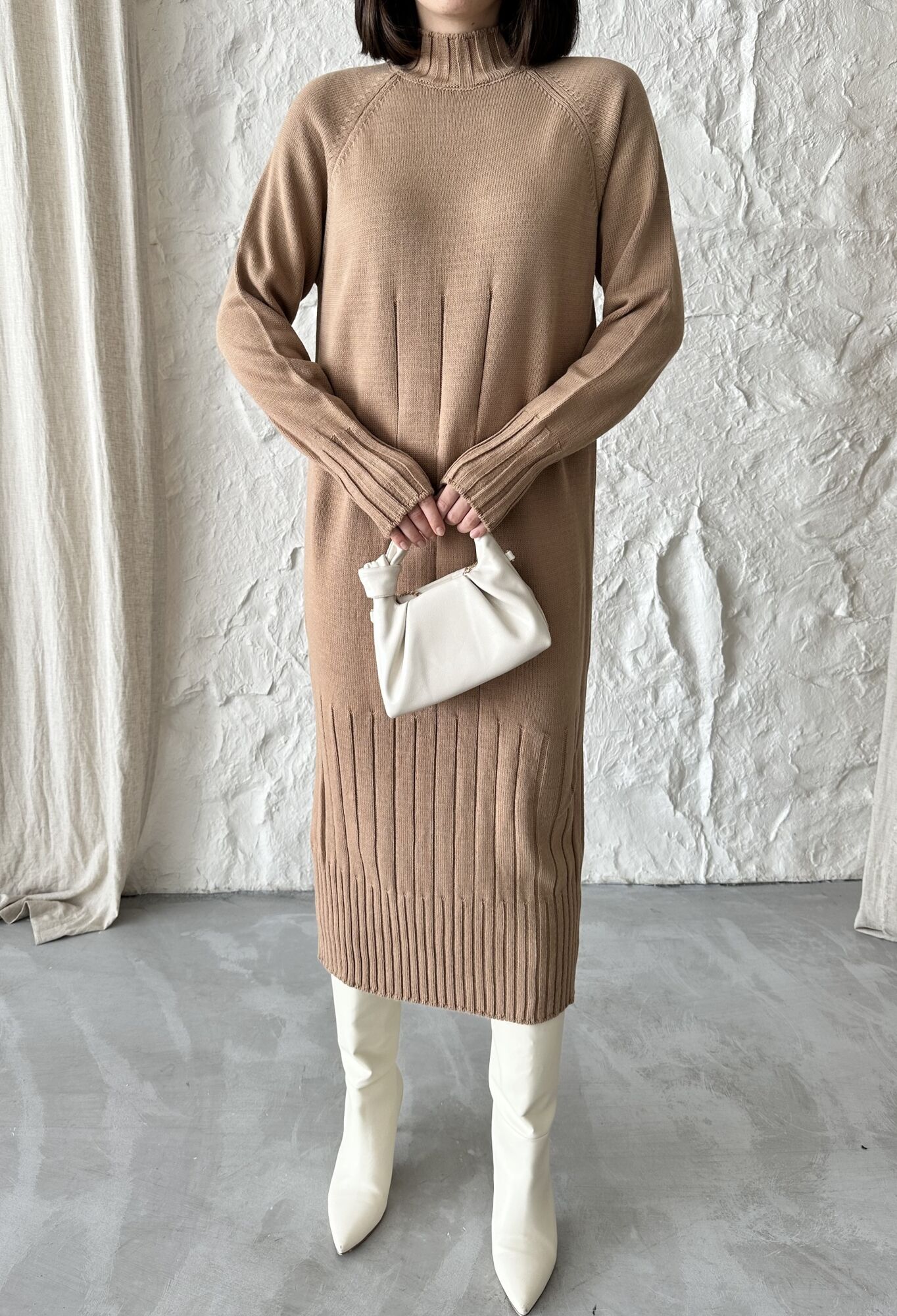 Mixed Ribbed Dress - Brand: My Fashion - Women & Kids, Baby Clothes Wholesale - TheBS Women