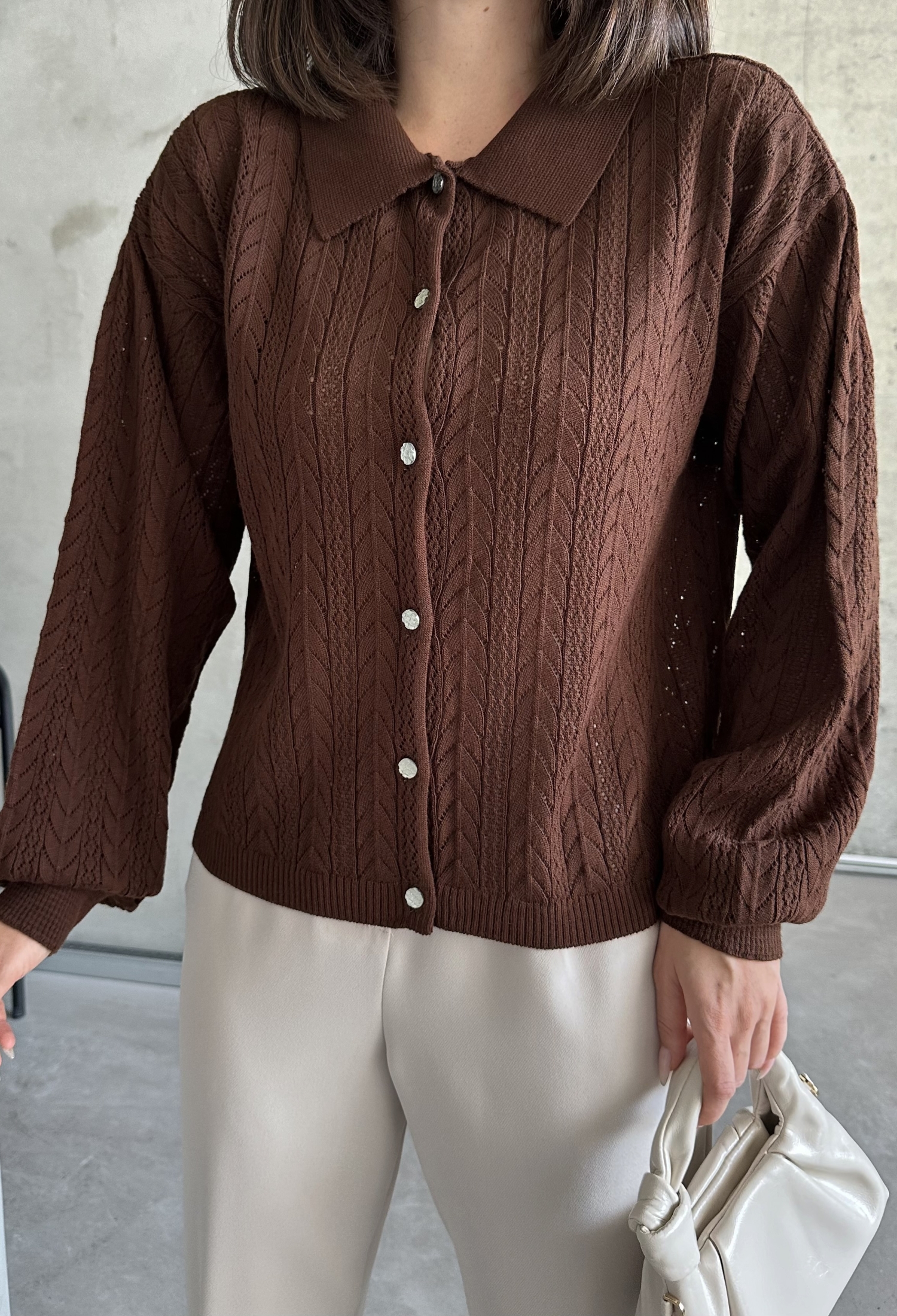 Arrow Pattern Buttoned Cardigan - Brand: My Fashion - Women & Kids, Baby Clothes Wholesale - TheBS Women