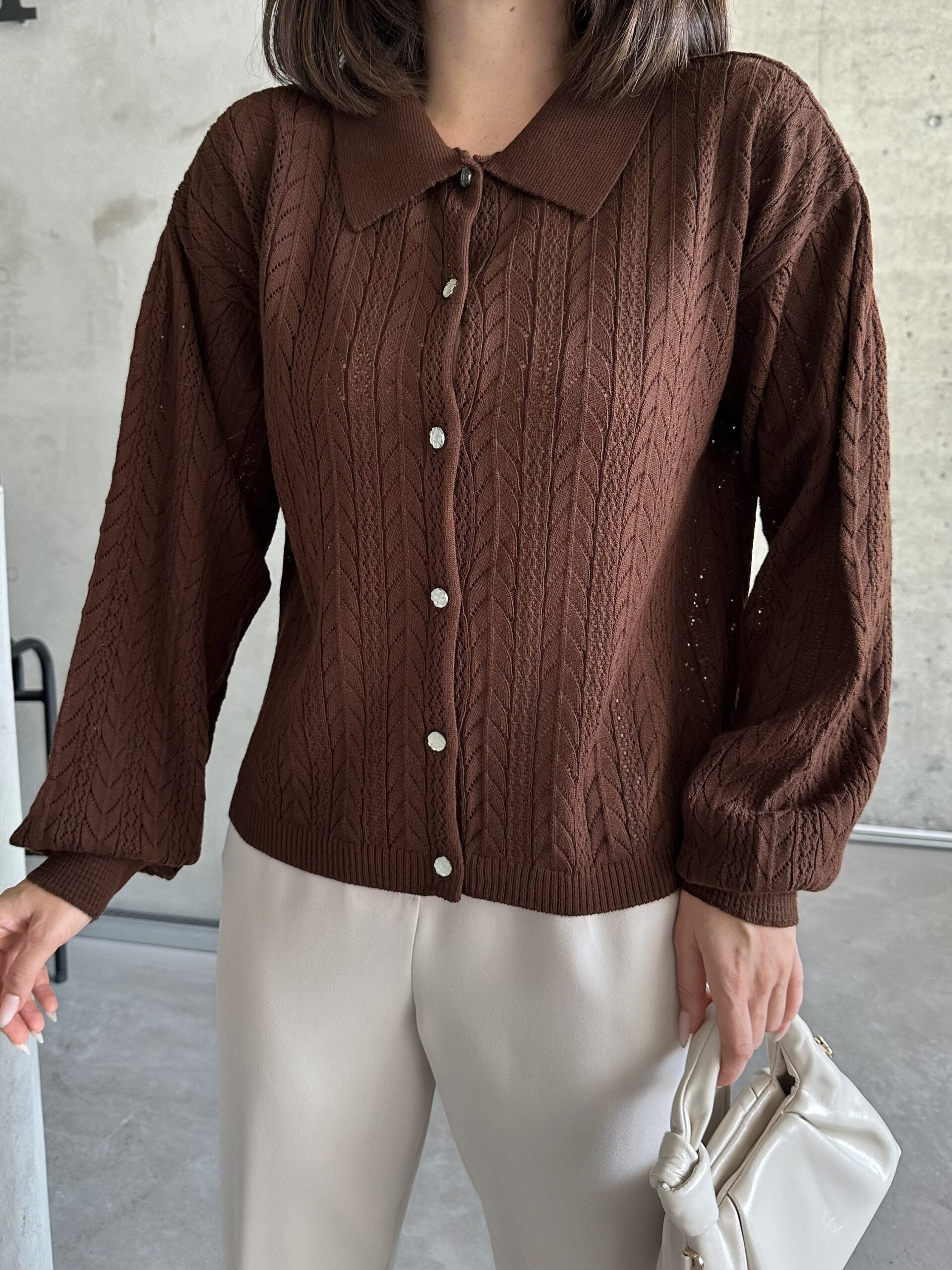 Arrow Pattern Buttoned Cardigan – Brand: My Fashion – Women & Kids, Baby Clothes Wholesale – TheBS Women