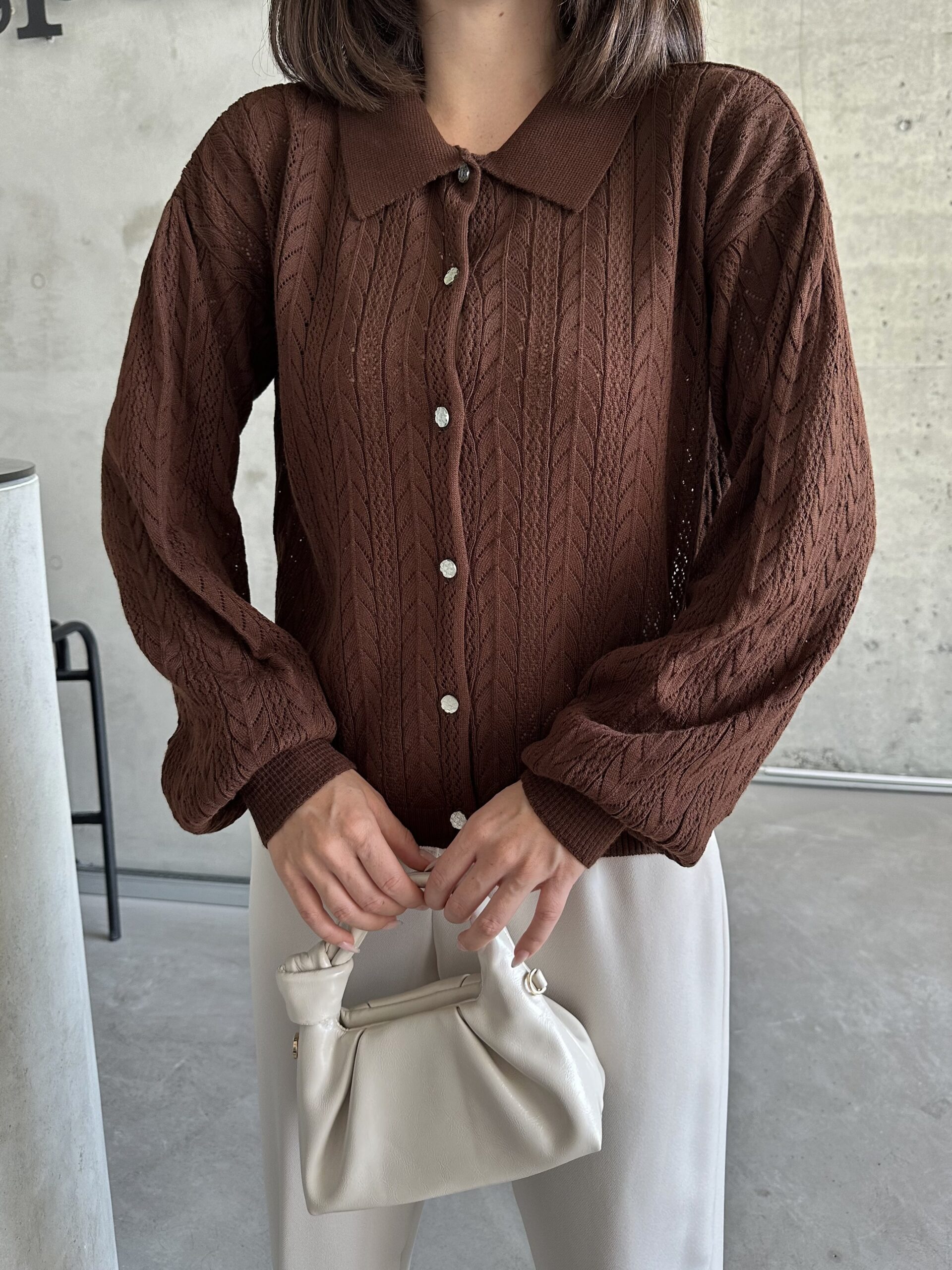 Arrow Pattern Buttoned Cardigan – Brand: My Fashion – Women & Kids, Baby Clothes Wholesale – TheBS Women