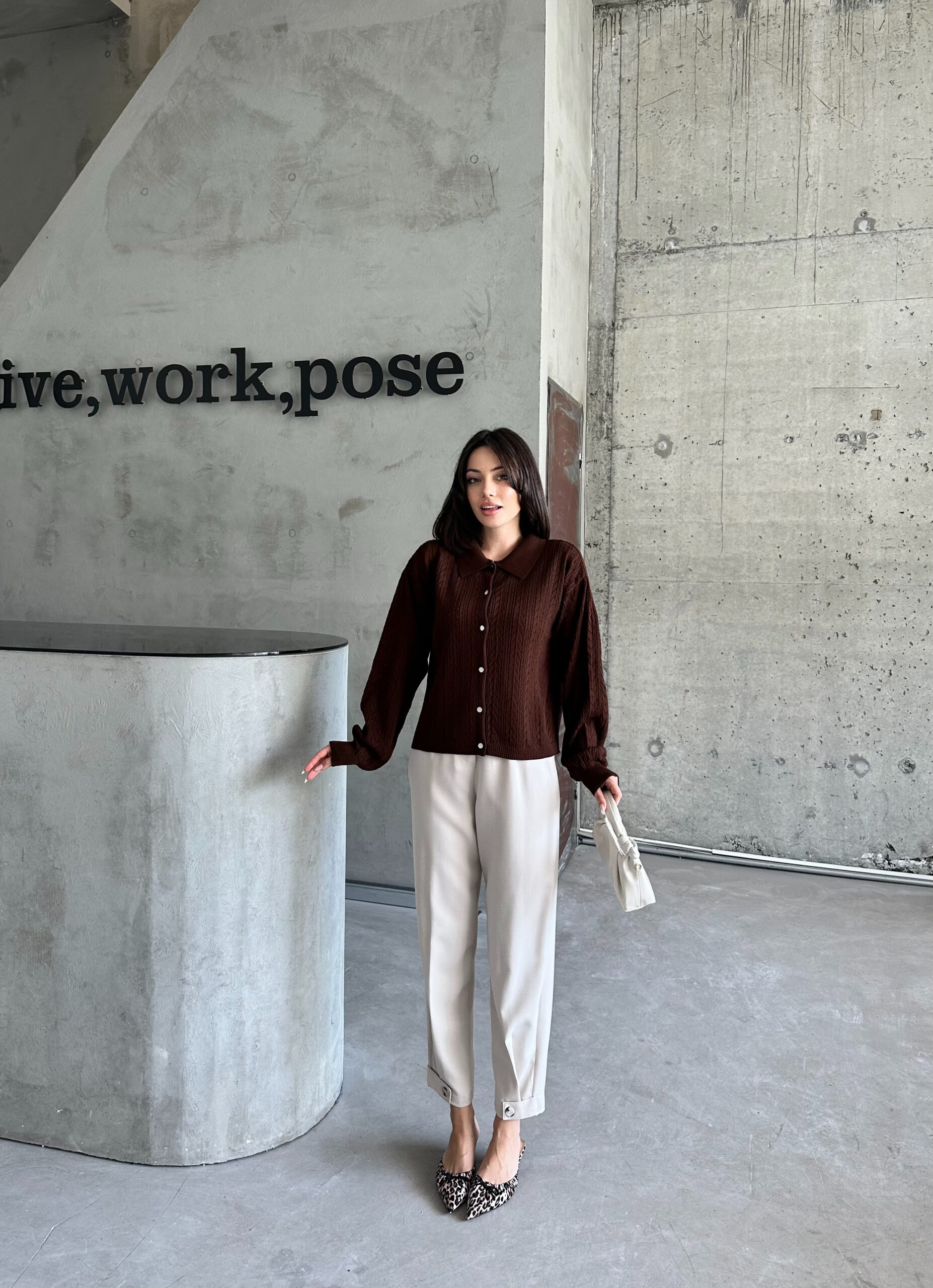 Arrow Pattern Buttoned Cardigan – Brand: My Fashion – Women & Kids, Baby Clothes Wholesale – TheBS Women