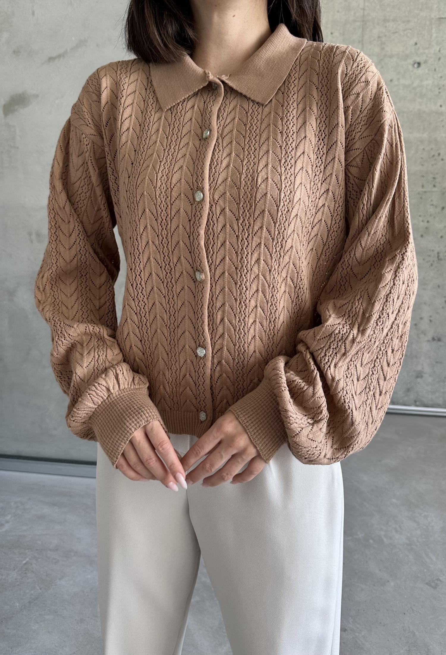 Arrow Pattern Buttoned Cardigan - Brand: My Fashion - Women & Kids, Baby Clothes Wholesale - TheBS Women