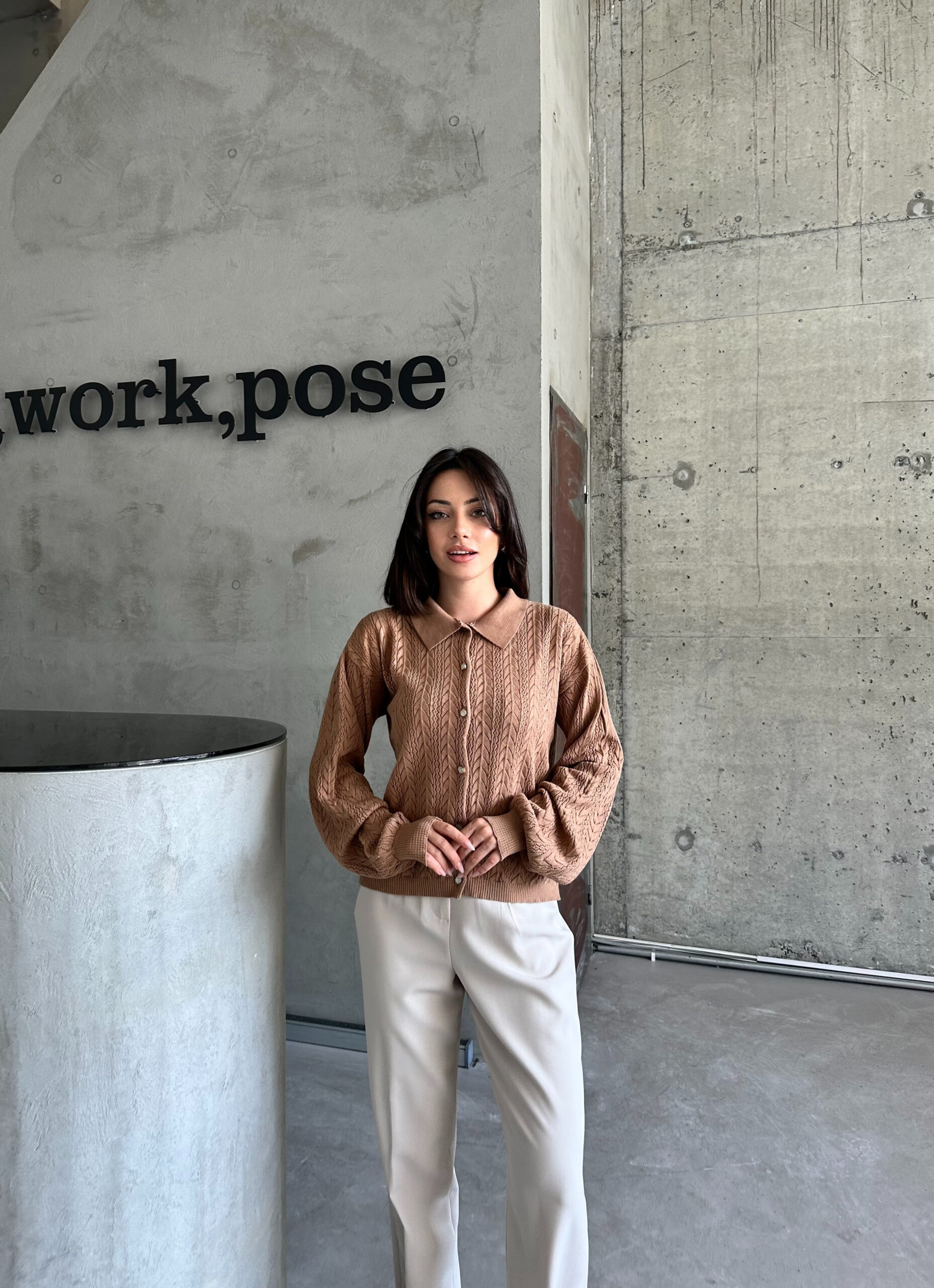 Arrow Pattern Buttoned Cardigan – Brand: My Fashion – Women & Kids, Baby Clothes Wholesale – TheBS Women