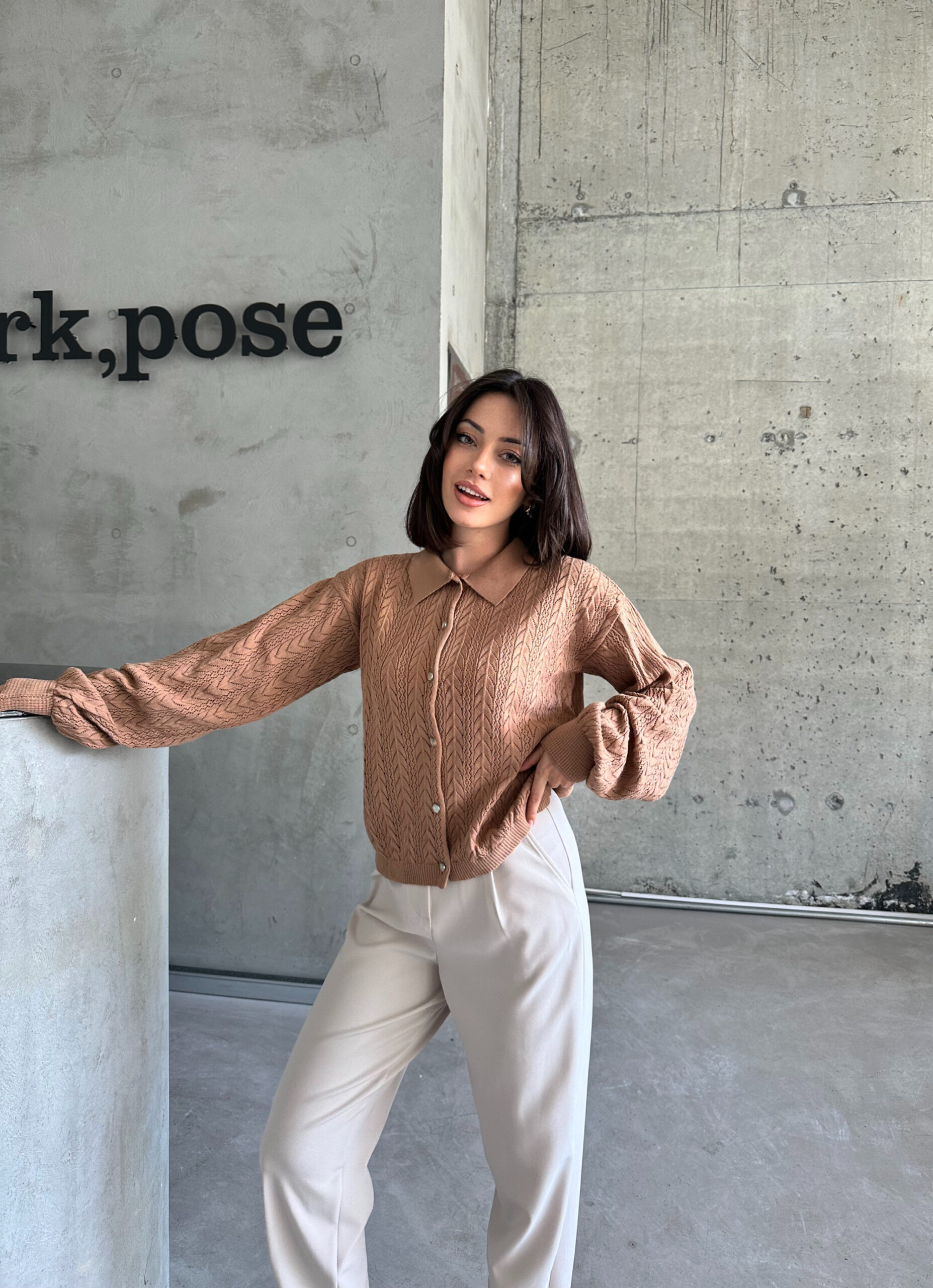 Arrow Pattern Buttoned Cardigan – Brand: My Fashion – Women & Kids, Baby Clothes Wholesale – TheBS Women