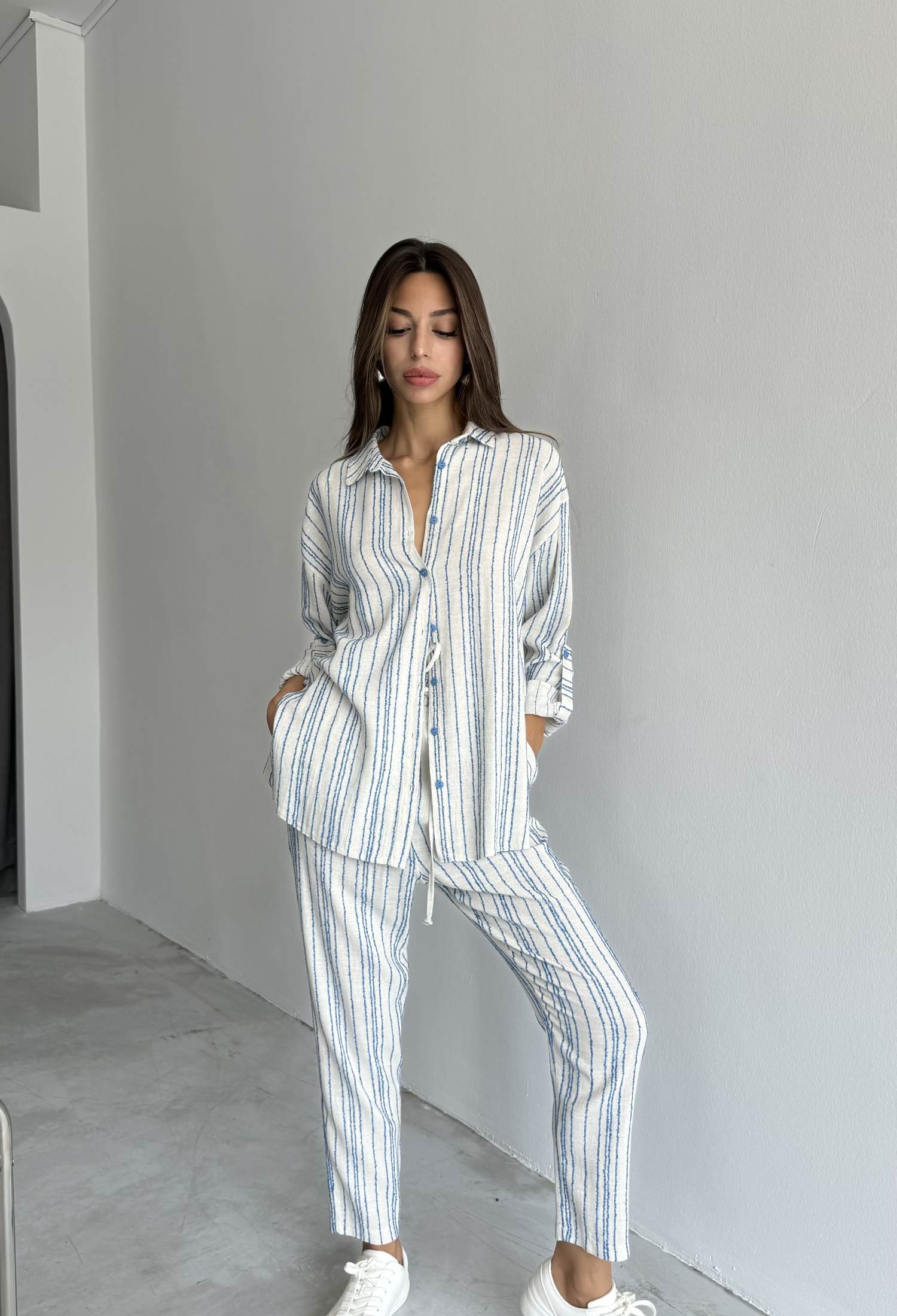 Basic Shirt Trousers Set Of Two - Brand: Cream Rouge - Women & Kids, Baby Clothes Wholesale - TheBS Women