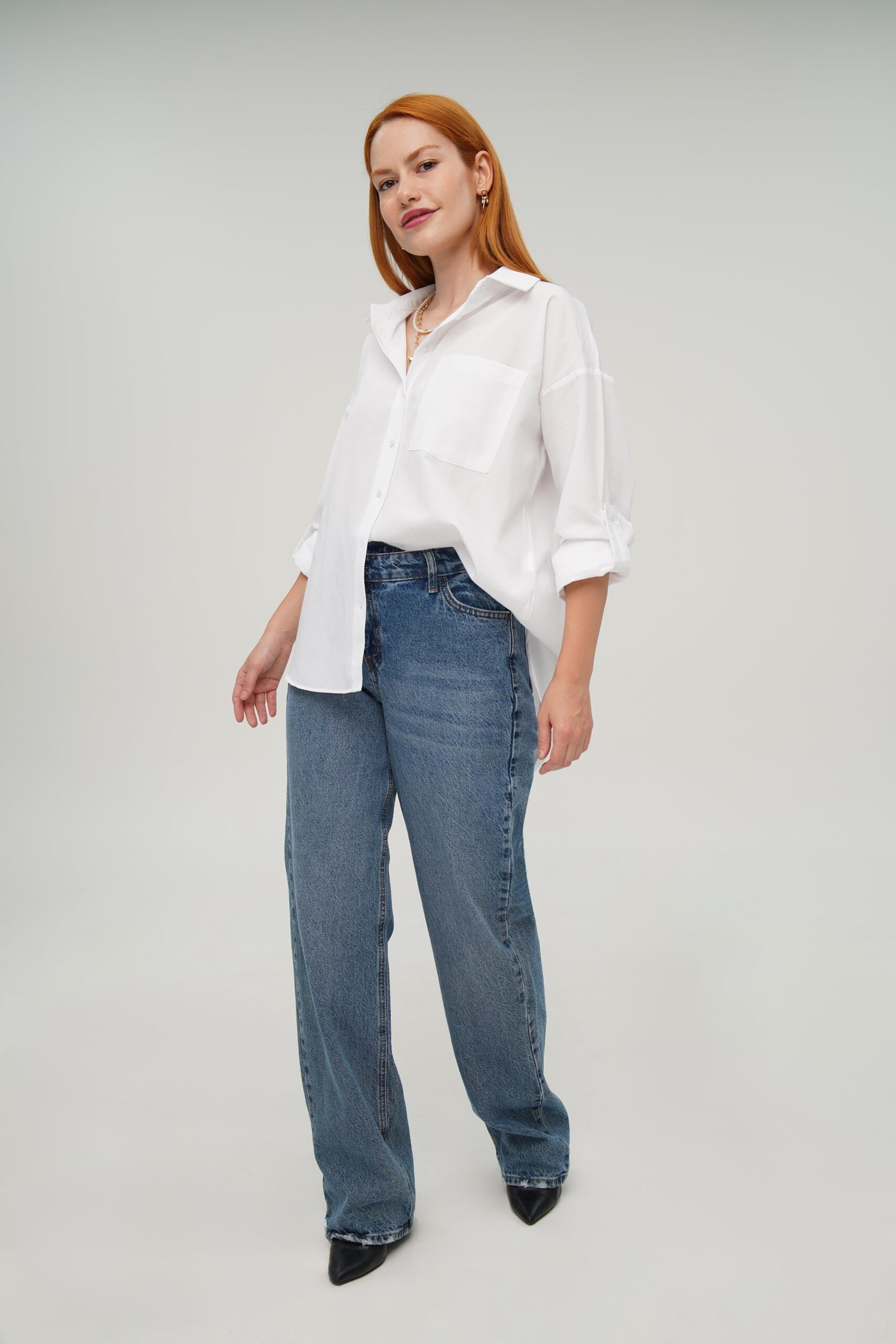 Single Pocket Wholesale Ecru Shirt – Brand: Lustrin – Women & Kids, Baby Clothes Wholesale – TheBS Women