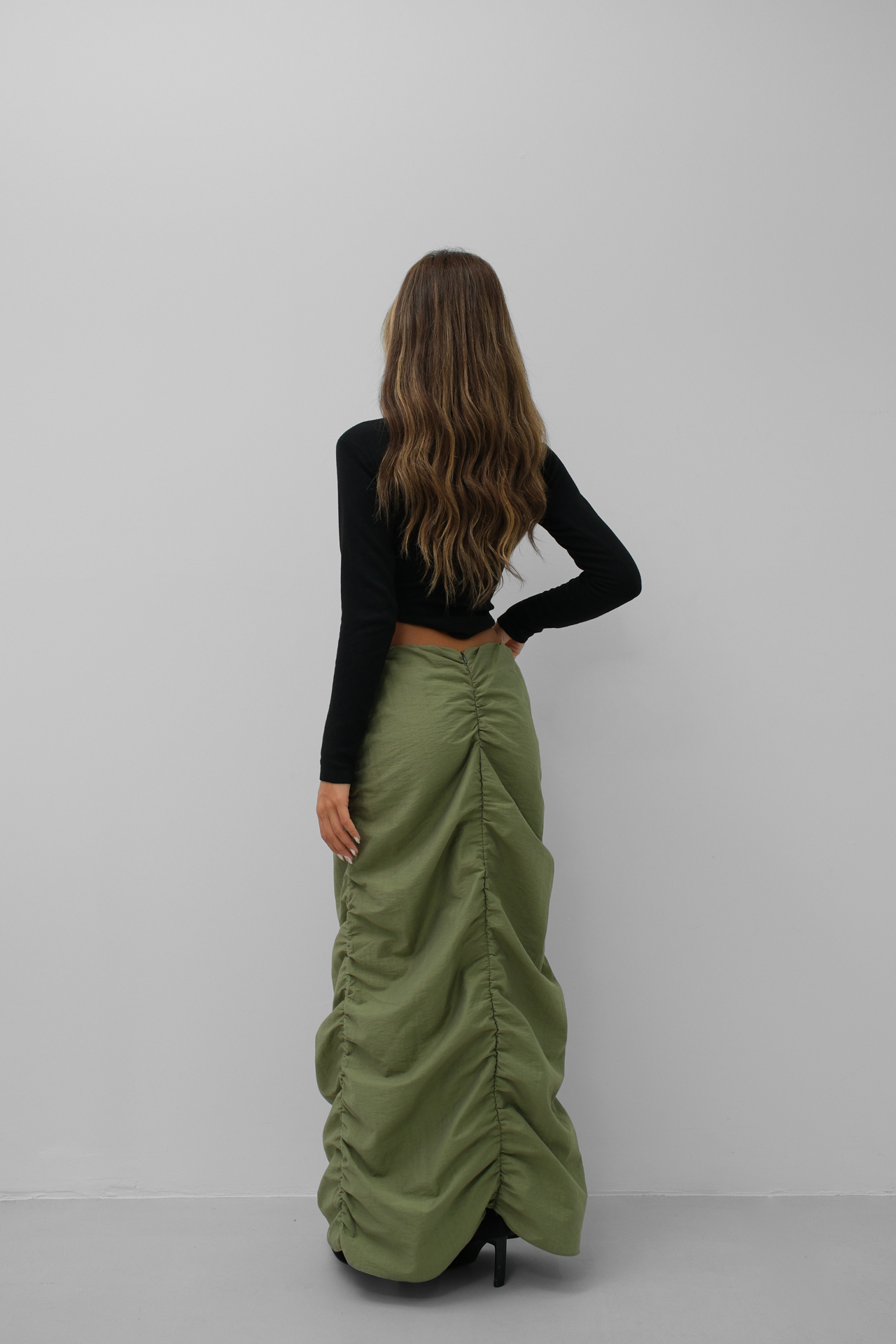 Ruffle Detail Maxi Skirt – Brand: Black Fashion – Women & Kids, Baby Clothes Wholesale – TheBS Women