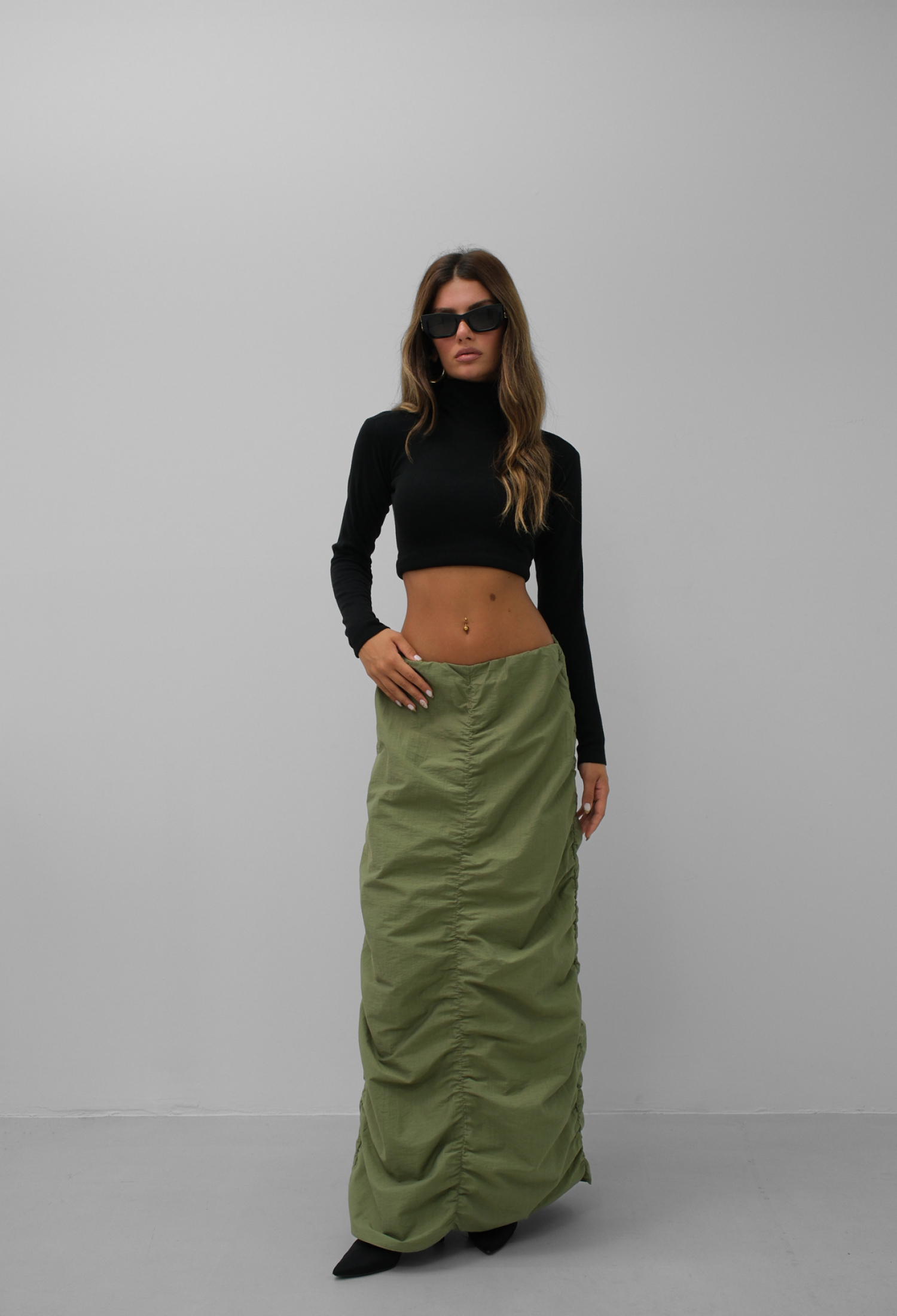 Ruffle Detail Maxi Skirt - Brand: Black Fashion - Women & Kids, Baby Clothes Wholesale - TheBS Women