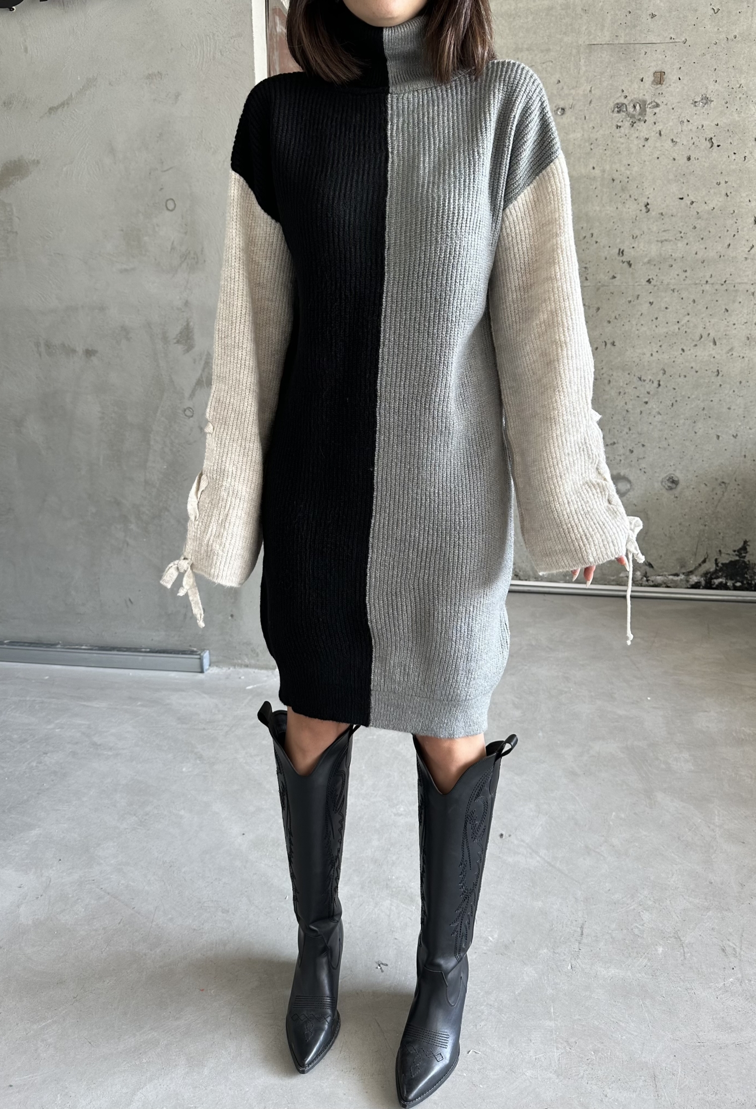 Two-Tone Raised Dress - Brand: My Fashion - Women & Kids, Baby Clothes Wholesale - TheBS Women