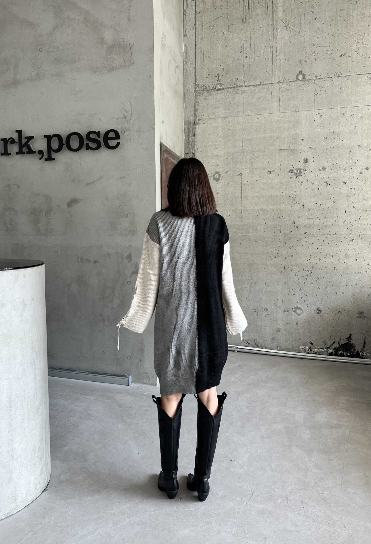 Two-Tone Raised Dress - Brand: My Fashion - Women & Kids, Baby Clothes Wholesale - TheBS Women